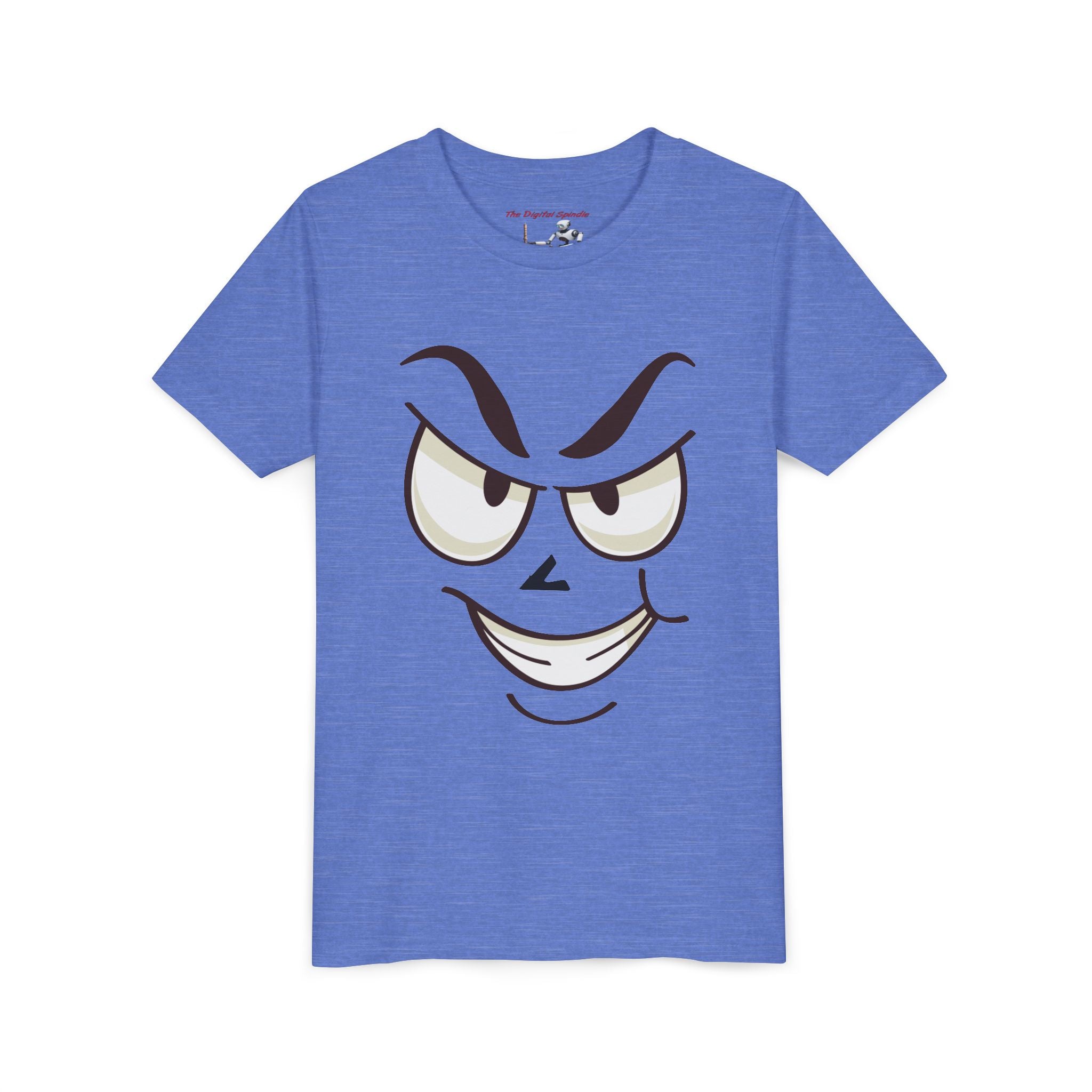 Mischievous Smirking Face Graphic Shirt (Funny Kids Tee)