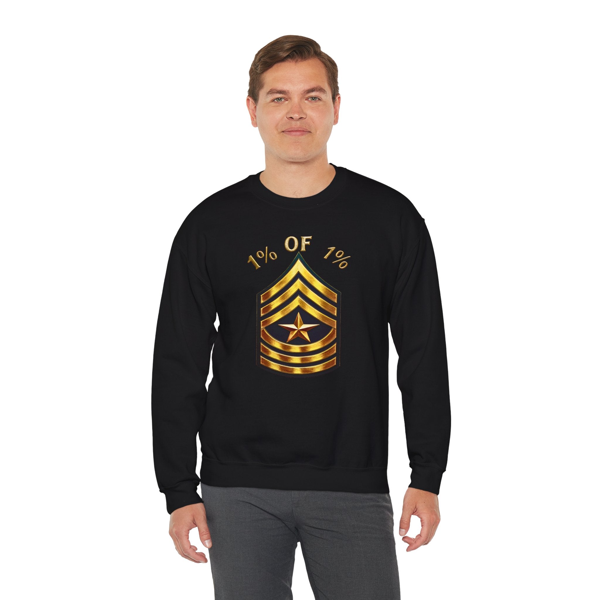 "1% of 1%" Gold Rank Crewneck Sweatshirt