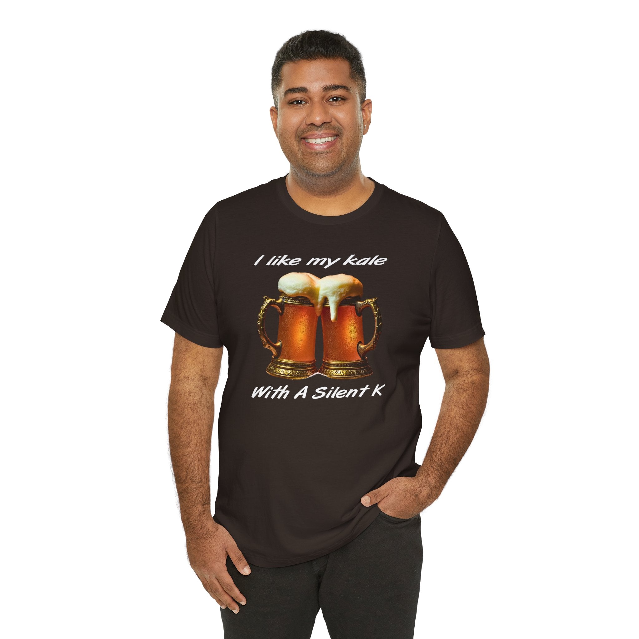 “I Like My Kale With A Silent K” Pint Glasses T-Shirt