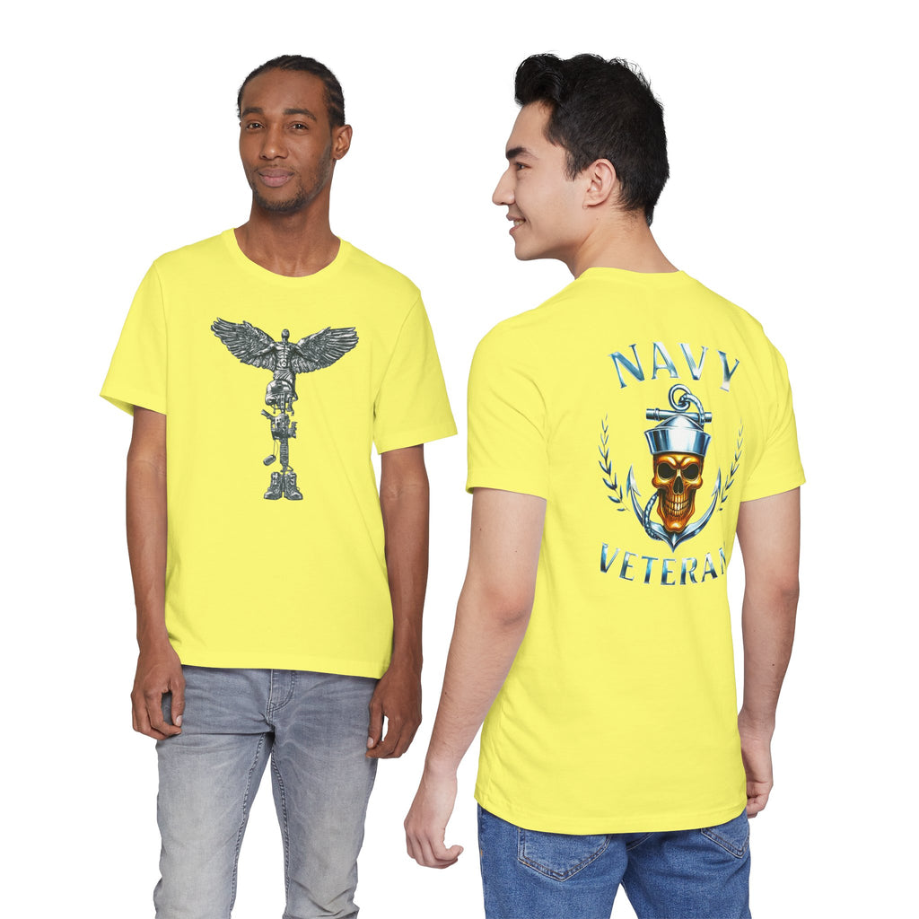 Navy Veteran Skull Anchor T‑Shirt