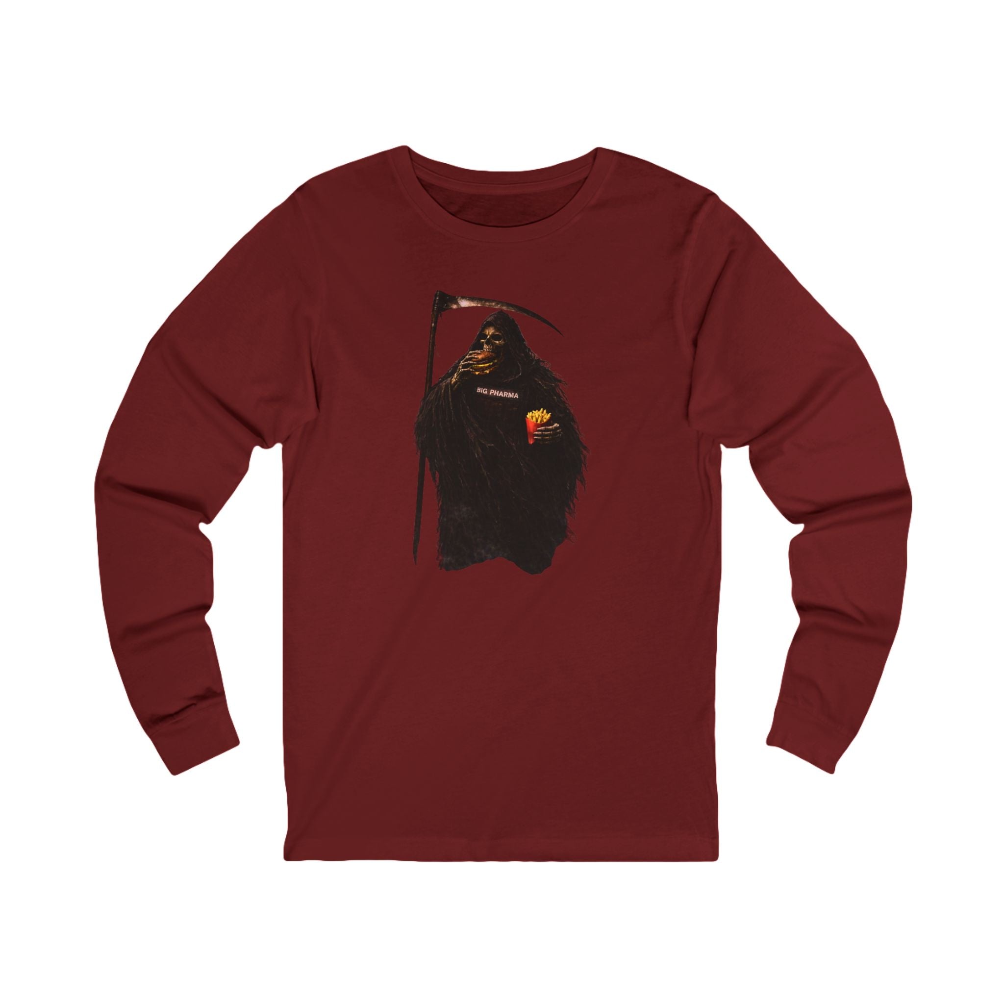 Big Pharma Reaper Eating Lunch Long Sleeve Tee