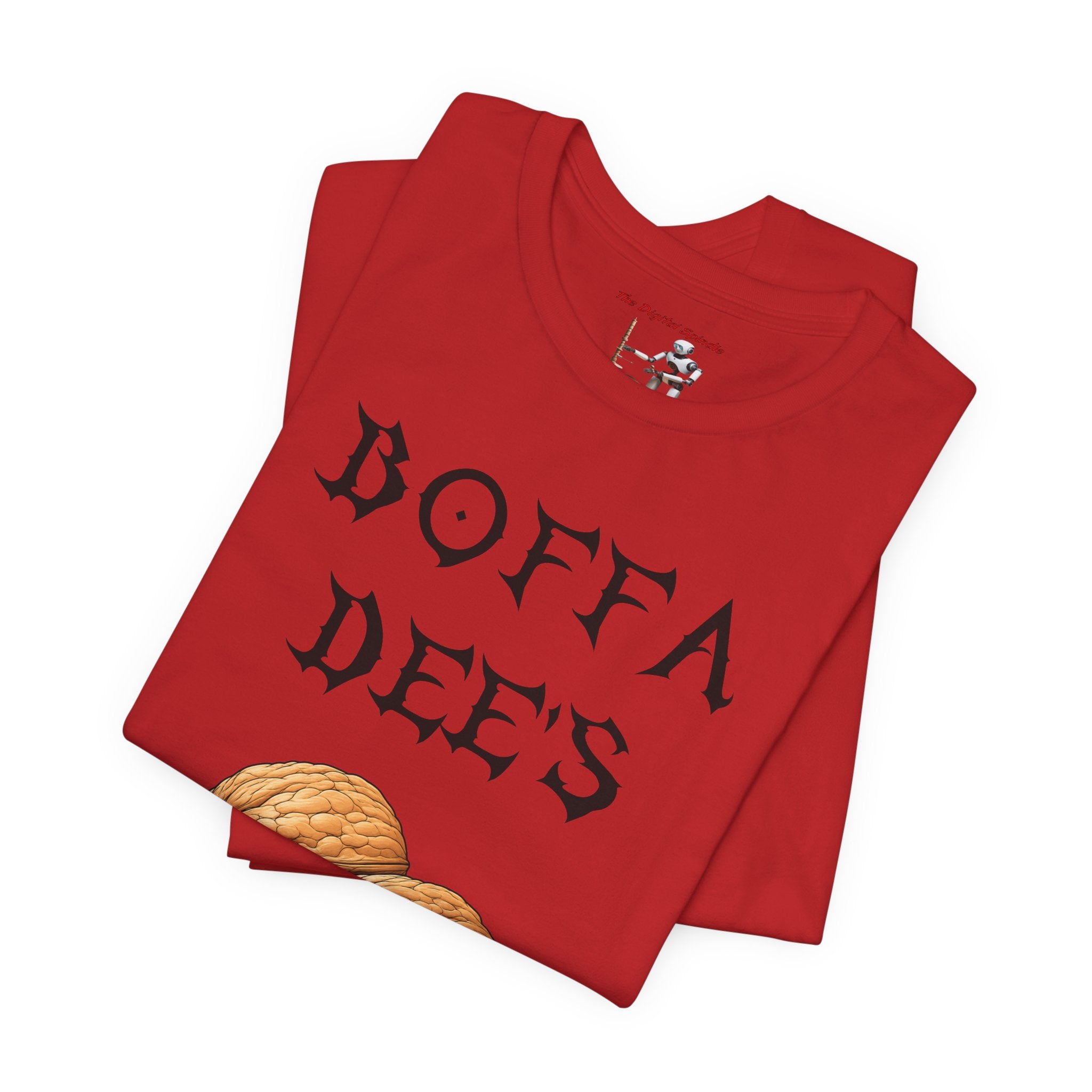 Boffa Dees Walnut Graphic Tee — Vintage Gothic Text Nut Illustration T-Shirt