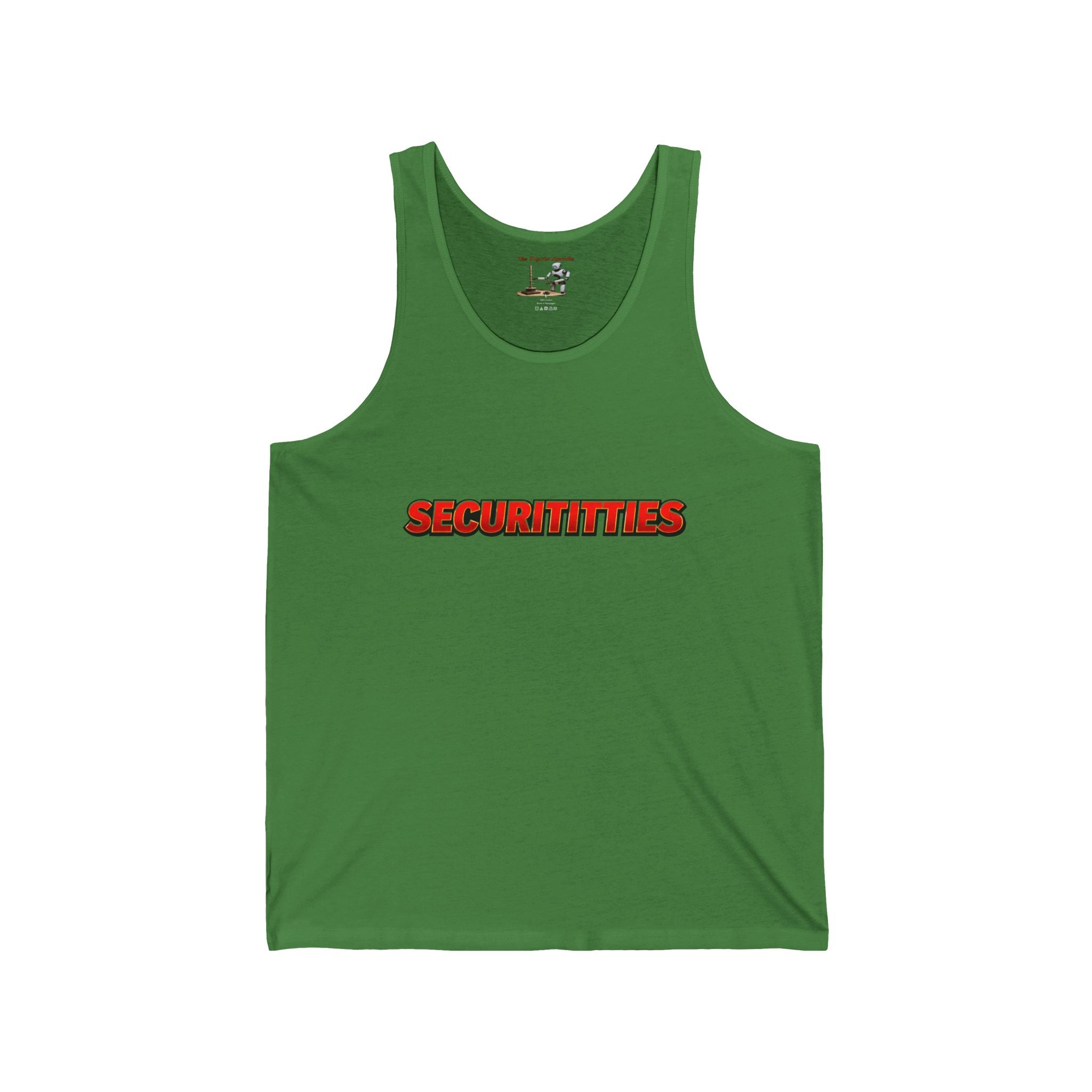 Securitititties Tank Top — Funny Bold Logo Graphic Tank for Party & Pride