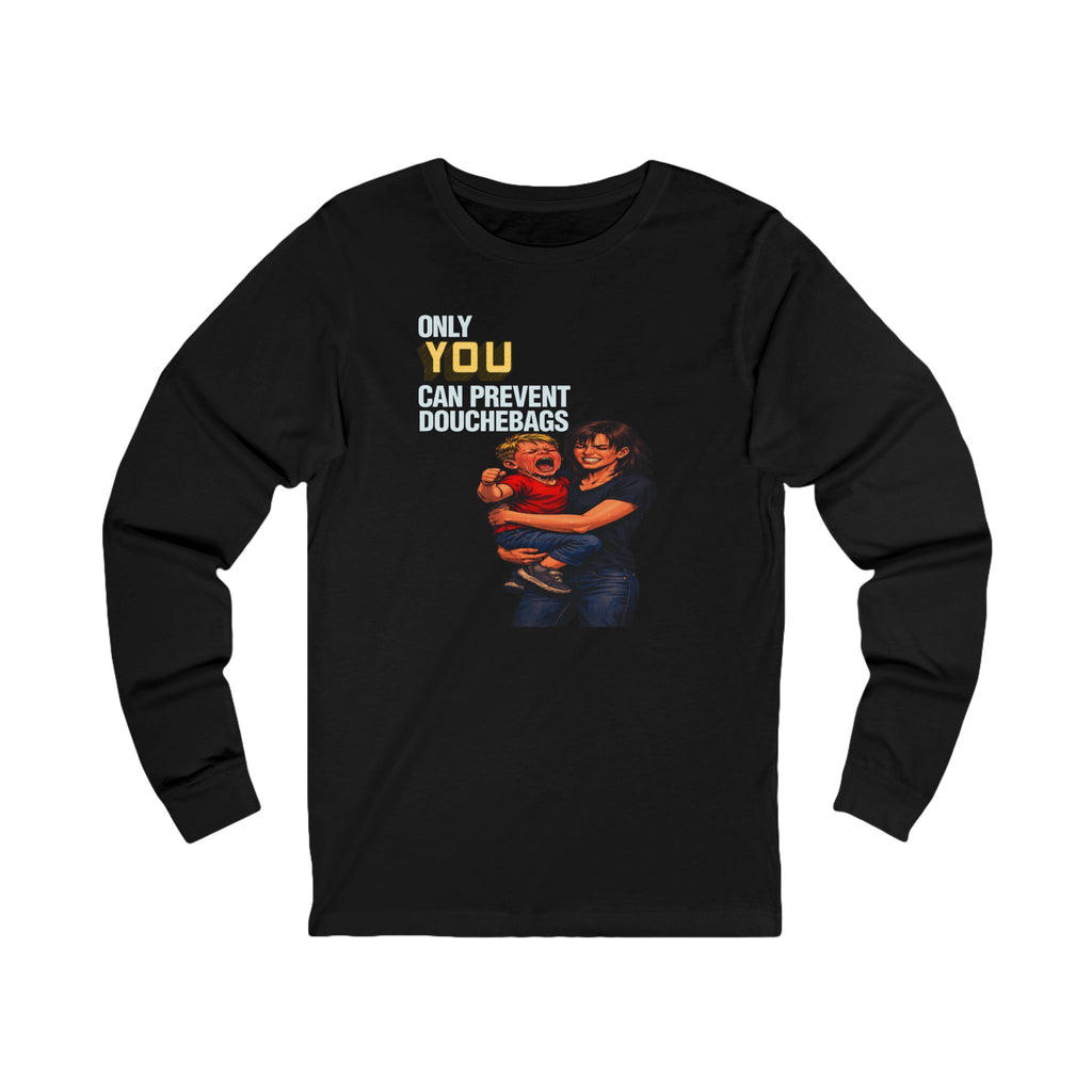 "Only You Can Prevent Douchebags" Retro Mom & Kid Graphic