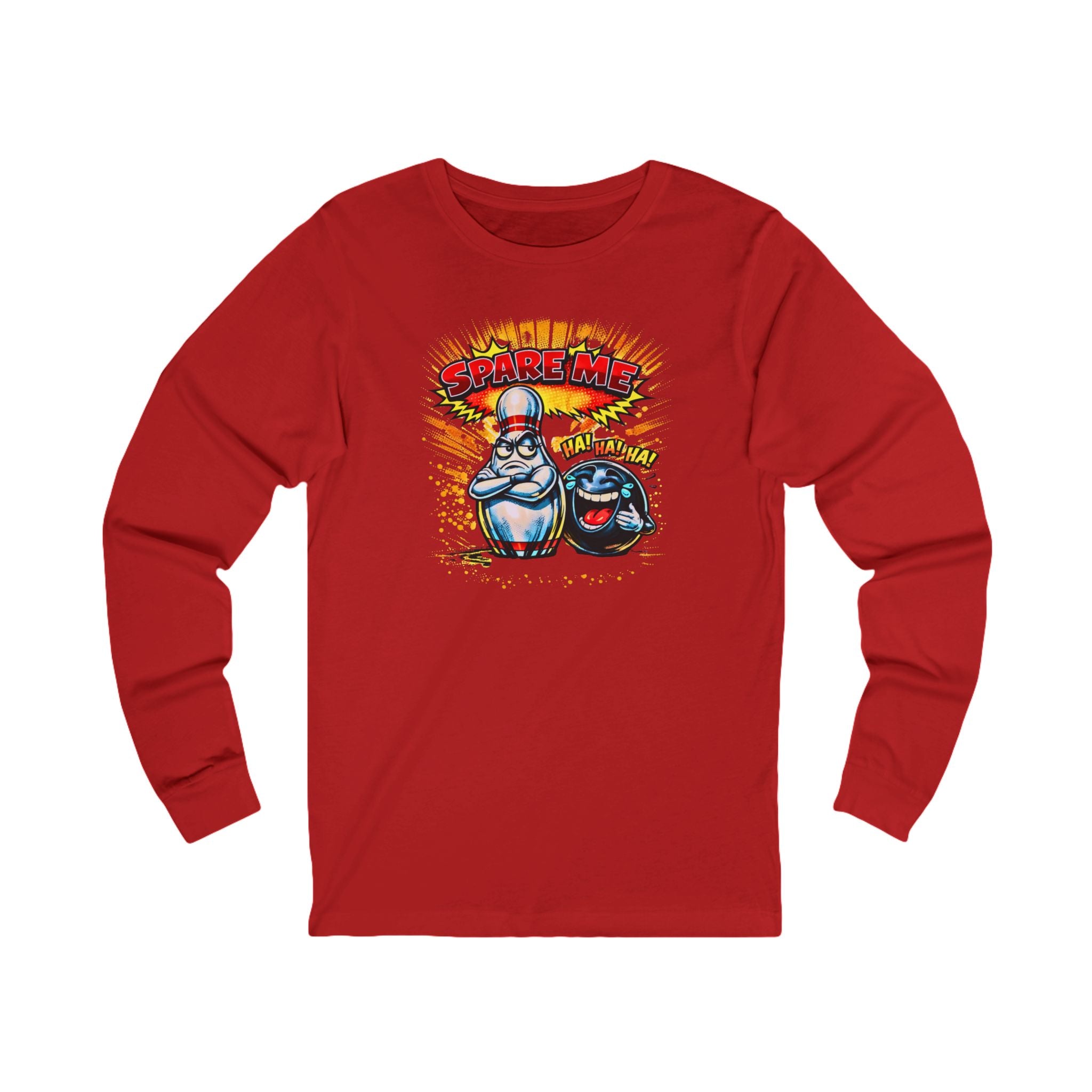 Spare Me Bowling Pin & Ball Long Sleeve Tee