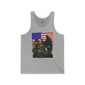 Eagle On Watch Tank Top – Soldiers with American Flag & Eagle Graphic