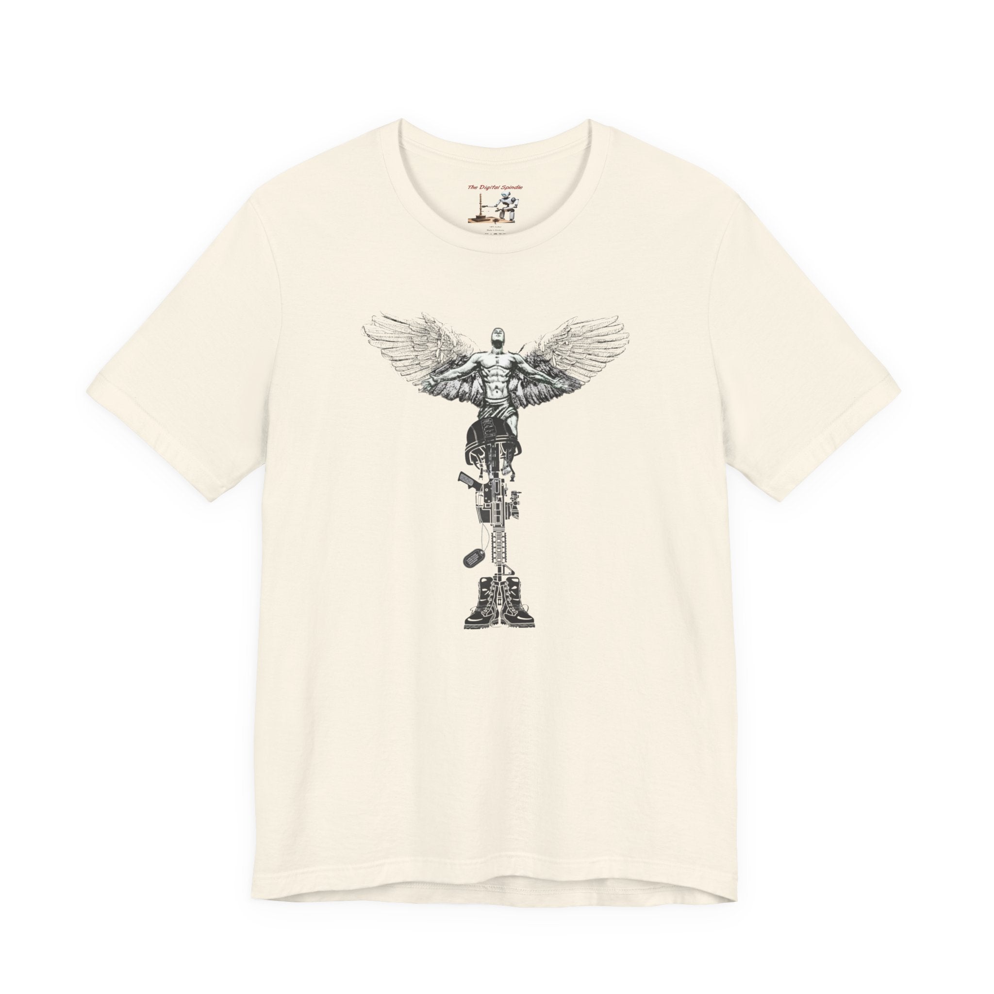 Military Tribute T-Shirt — "The Fight Never Ends" Veteran Stronger Together Tee