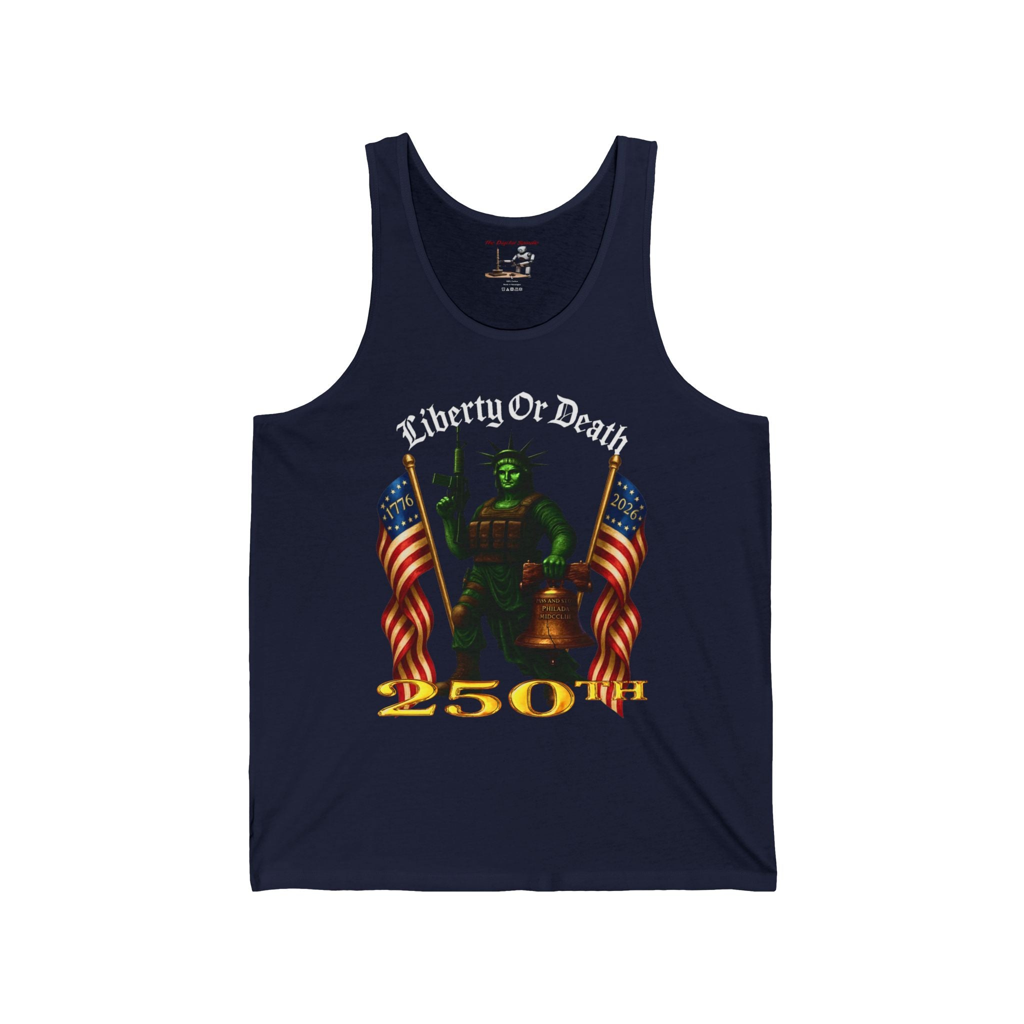 Liberty or Death 250th Anniversary Tank Top – Patriotic Revolutionary War Design