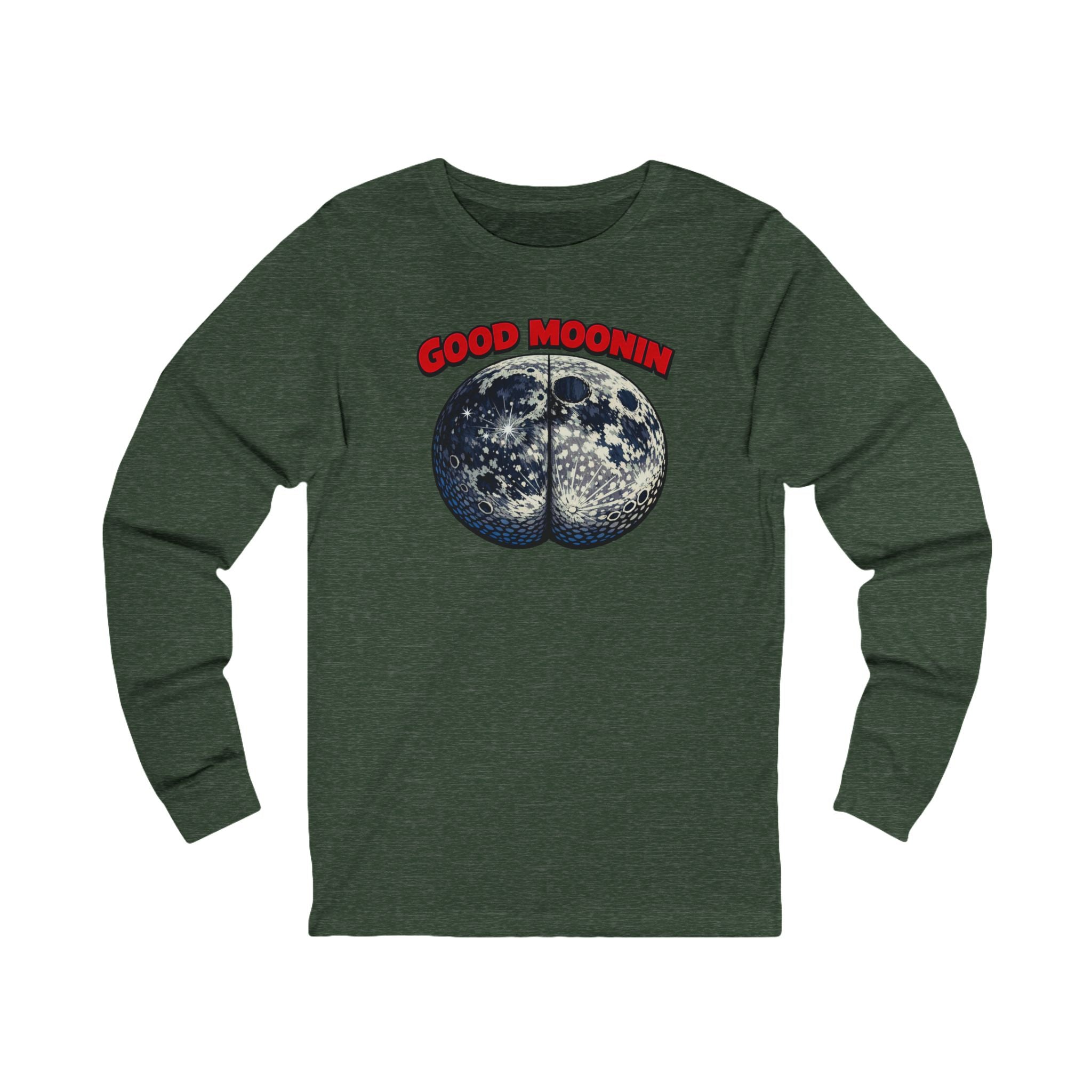 "Good Moonin" Retro Moon Graphic