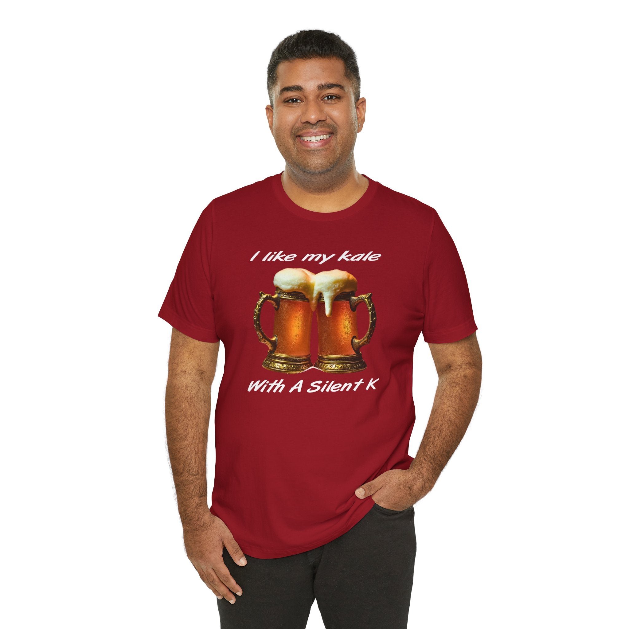 “I Like My Kale With A Silent K” Pint Glasses T-Shirt