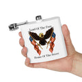 "Land of the Free, Home of the Brave" 6oz Stainless Steel Flask