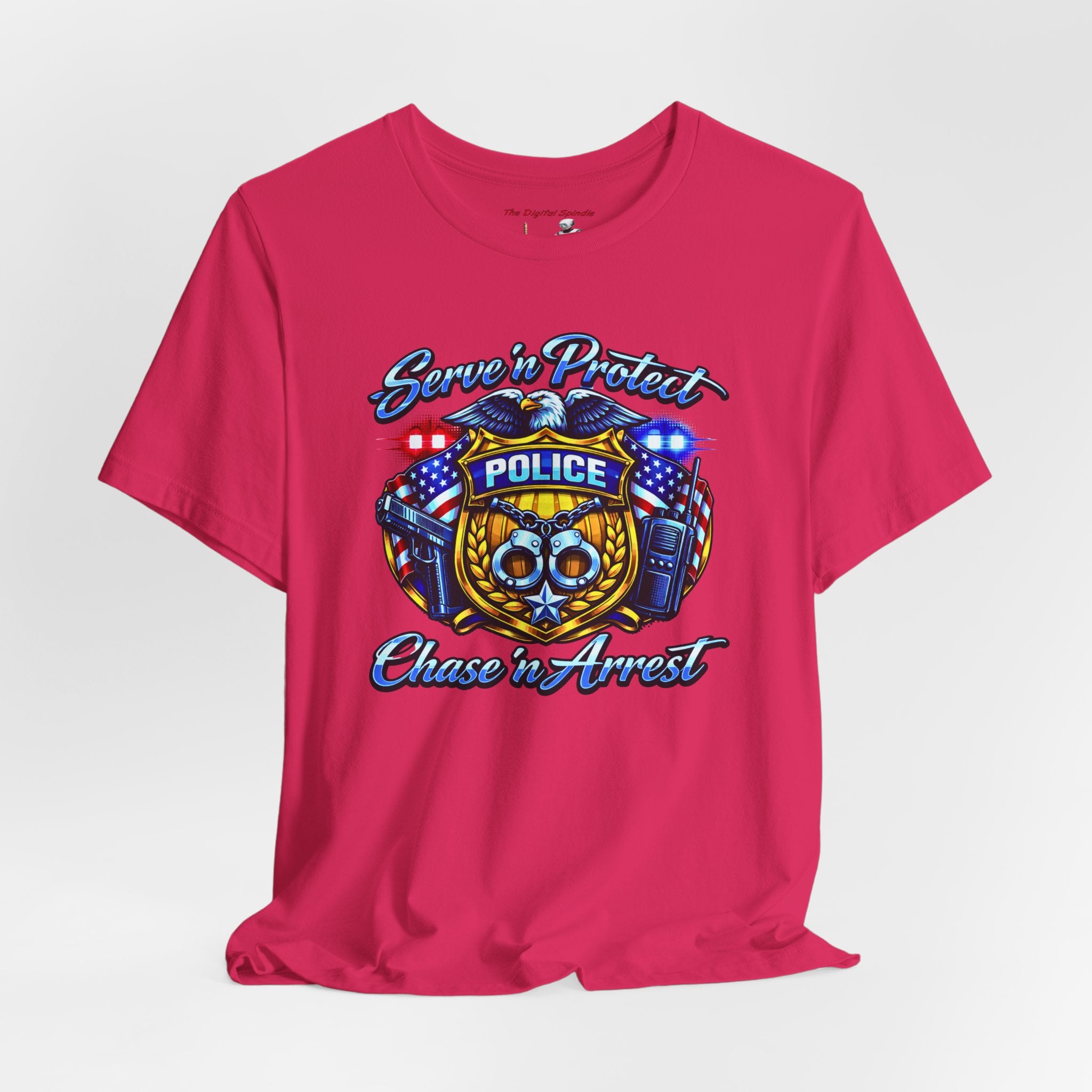 Police 'Serve & Protect, Chase to Arrest' Graphic Tee