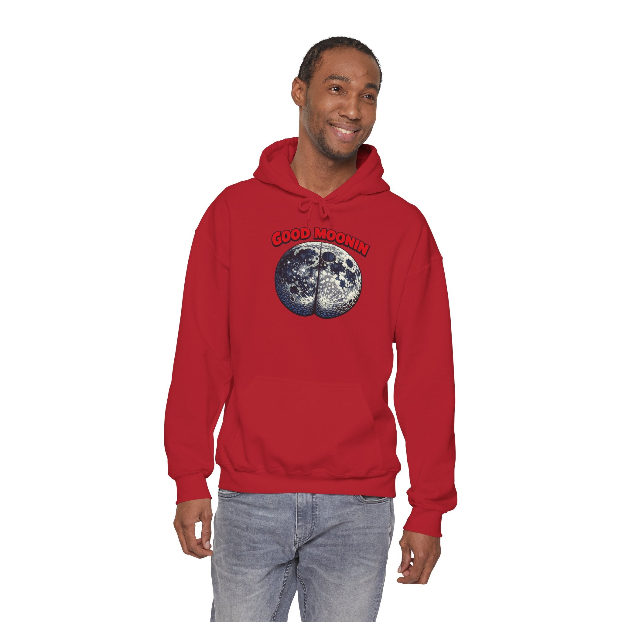 Good Moonin Hoodie — Vintage Botanical Moon Graphic Hoodie