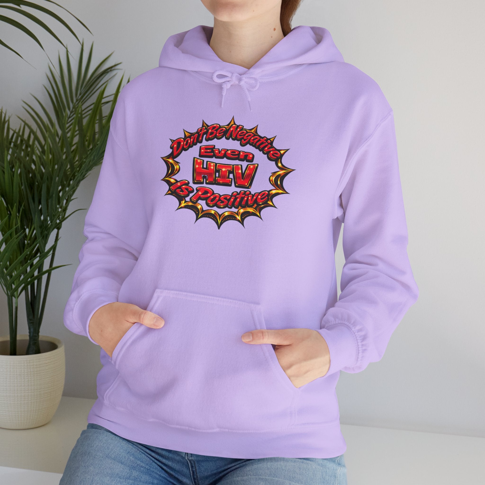 Hoodie – "Be Positive" Retro Comic HTV Design