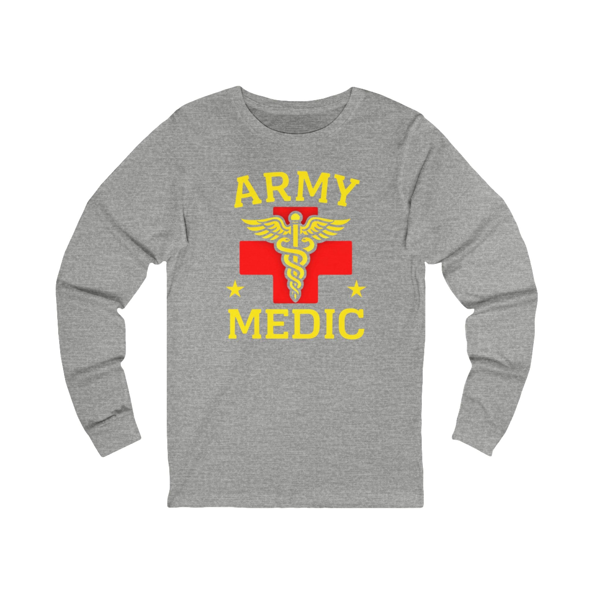 Army Medic Long Sleeve Tee — Military Medical Caduceus Shirt