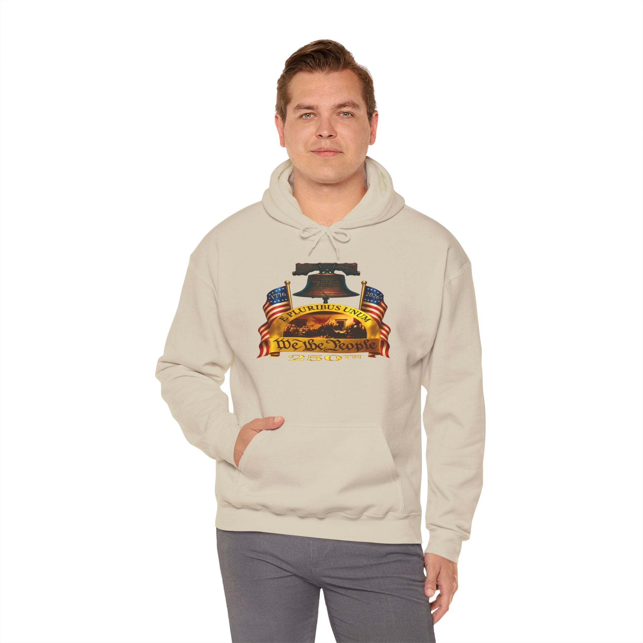 We The People Liberty Bell Hoodie – Patriotic American Flag Sweatshirt