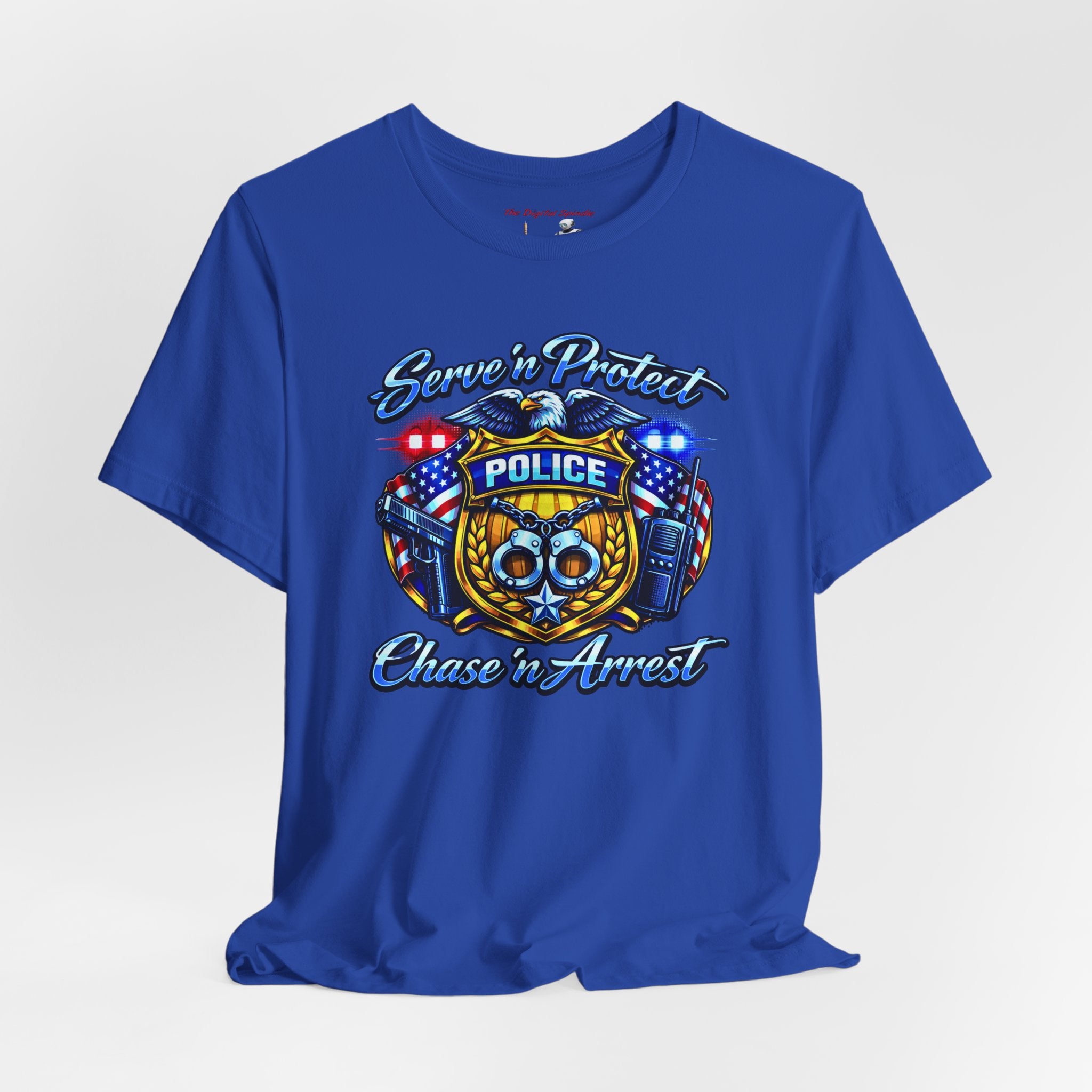 Police 'Serve & Protect, Chase to Arrest' Graphic Tee