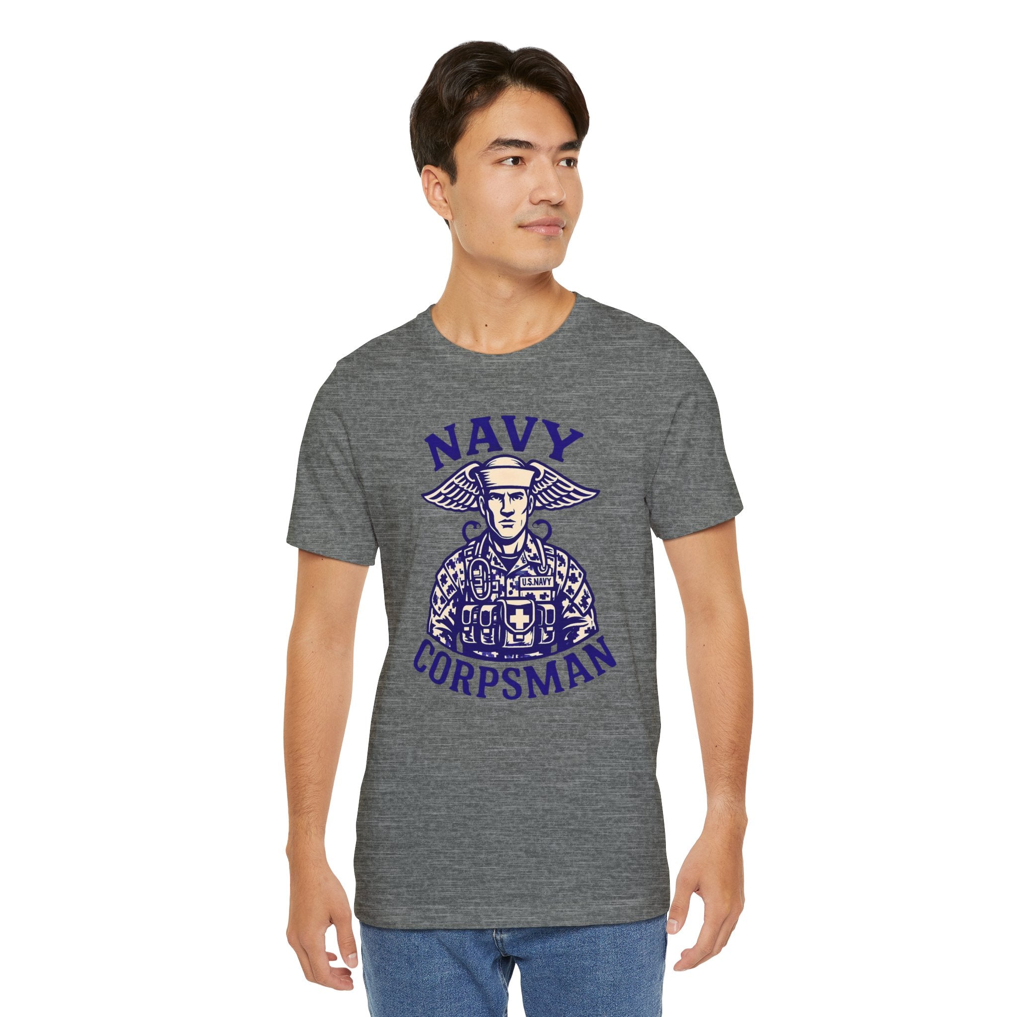 Navy Corpsman T-Shirt — Vintage Military Medic Emblem