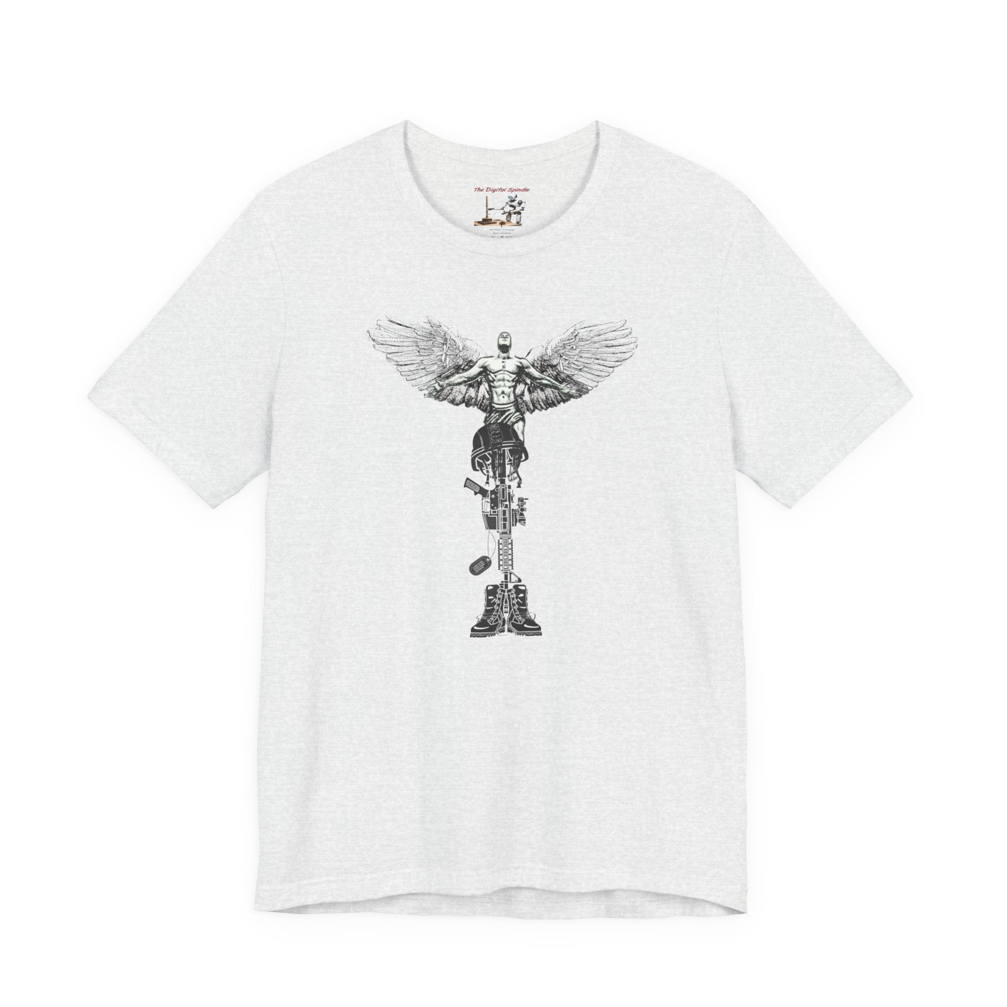 Military Tribute T-Shirt — "The Fight Never Ends" Veteran Stronger Together Tee
