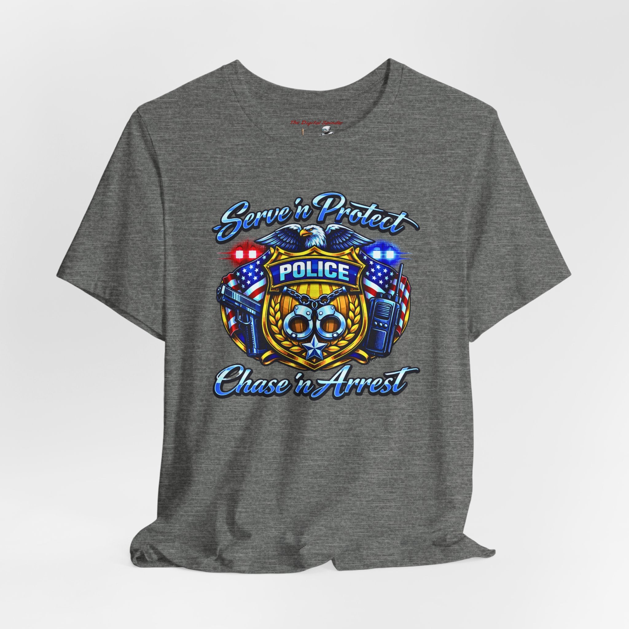 Police 'Serve & Protect, Chase to Arrest' Graphic Tee