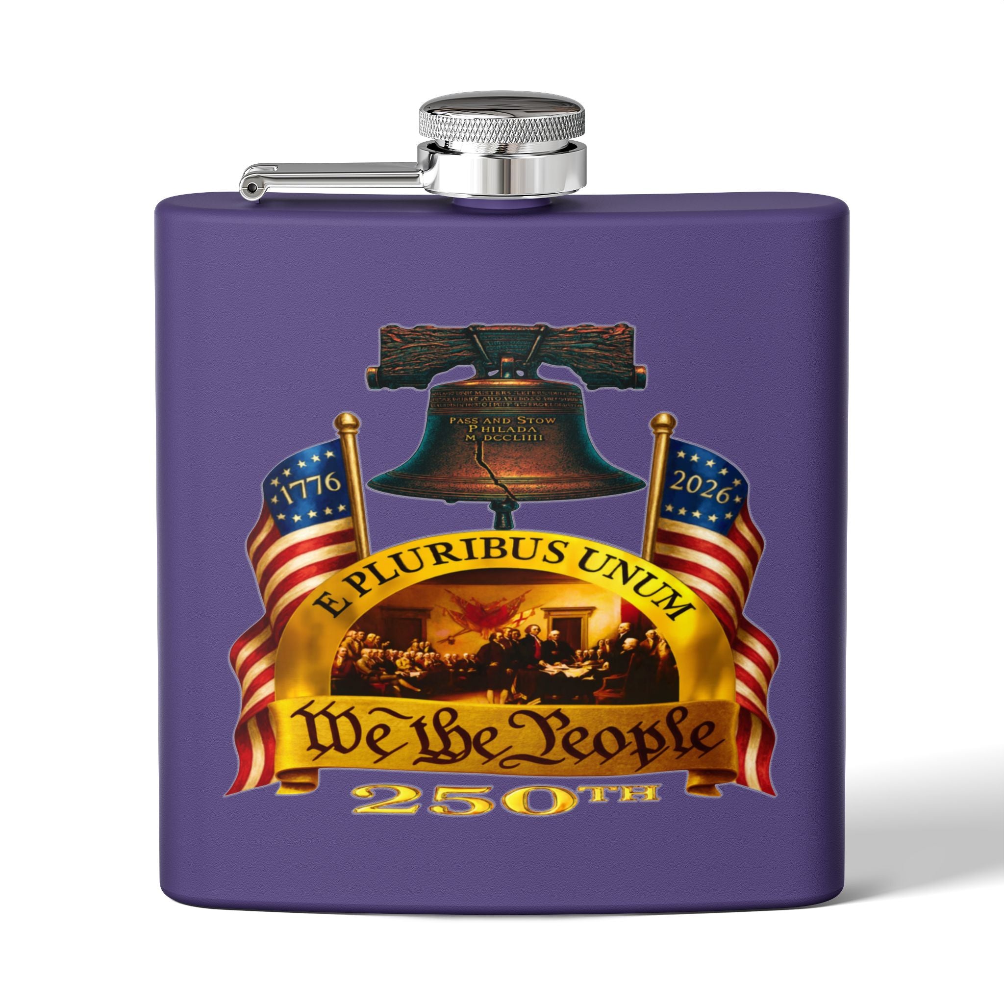 "We the People" Stainless Steel 6oz Flask