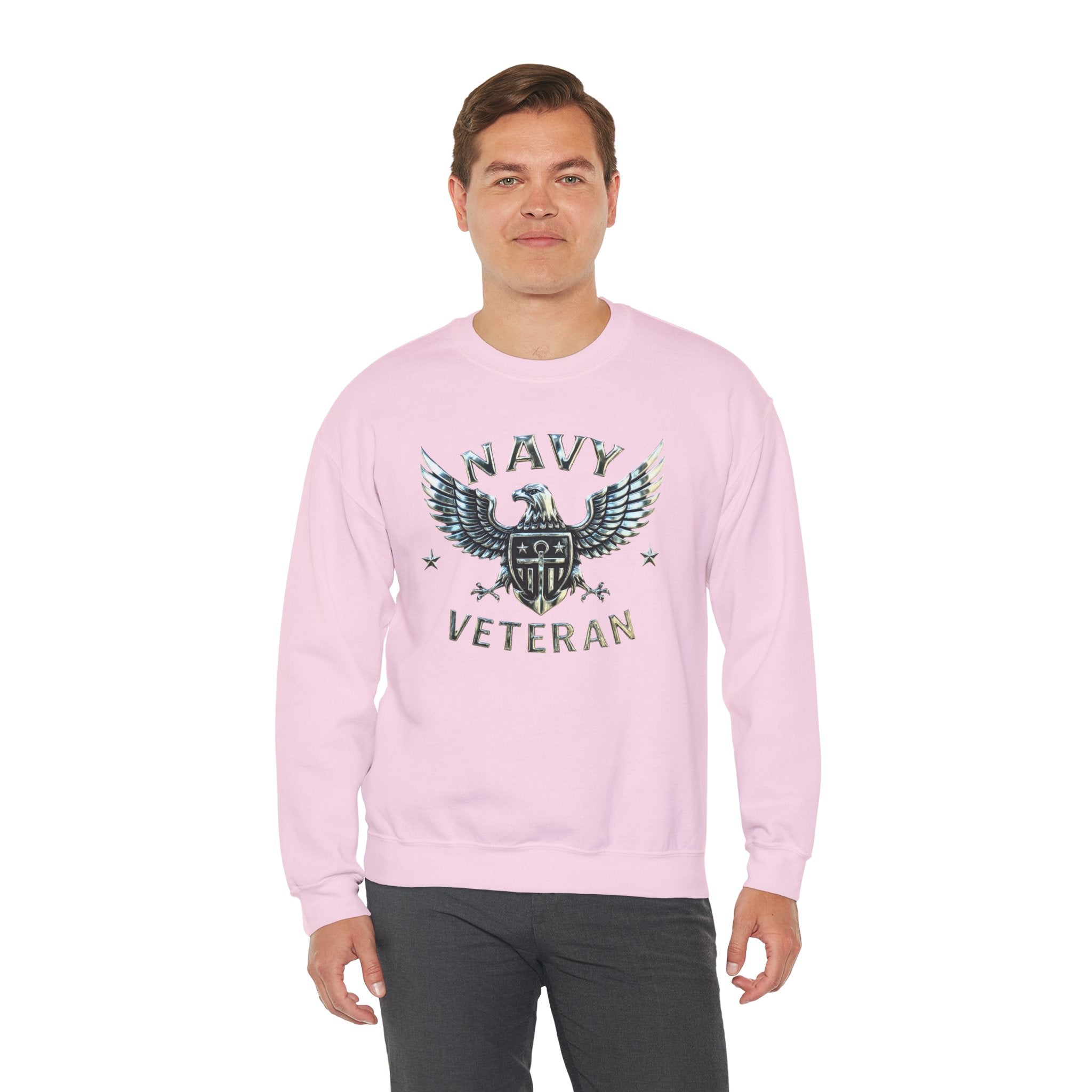 Navy Veteran Eagle Crewneck Sweatshirt