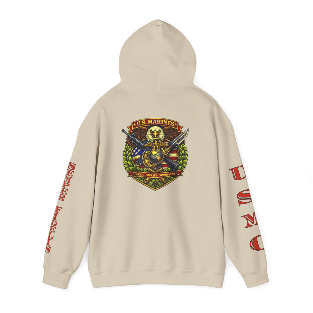 USMC Eagle Globe & Anchor Pullover Hoodie