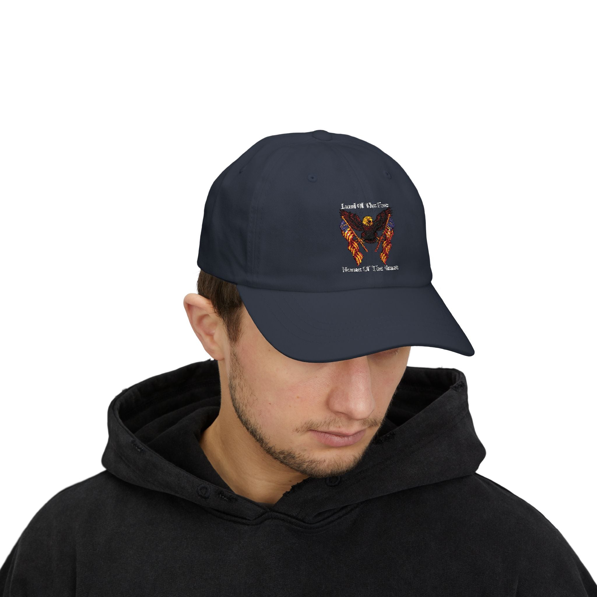 Land Of The Free Classic Dad Cap — Patriotic Eagle Embroidered Baseball Hat