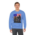 Eagle On Watch Soldiers Sweatshirt — Patriotic Military Crewneck
