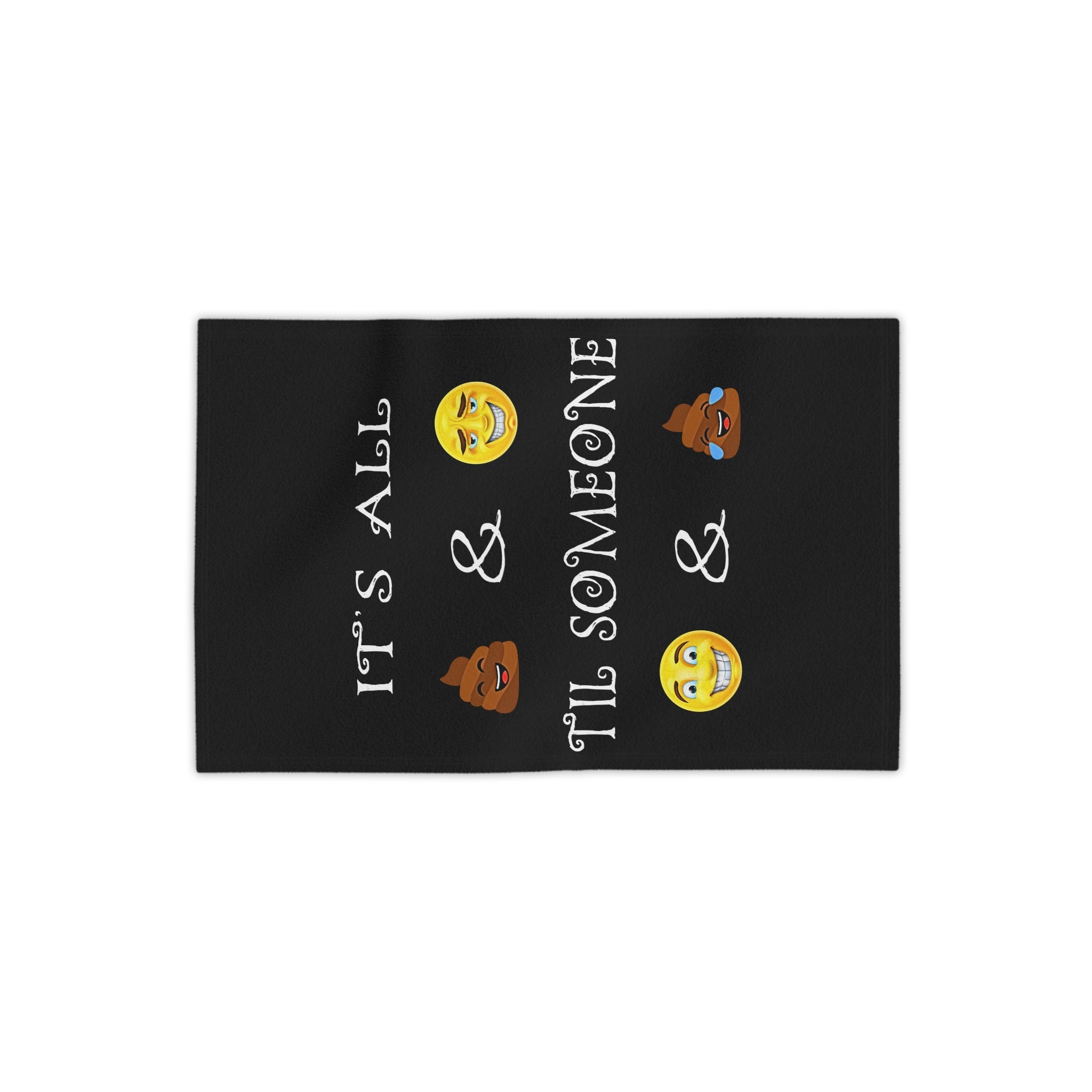 Funny Emoji Poop Laugh Beach Towel