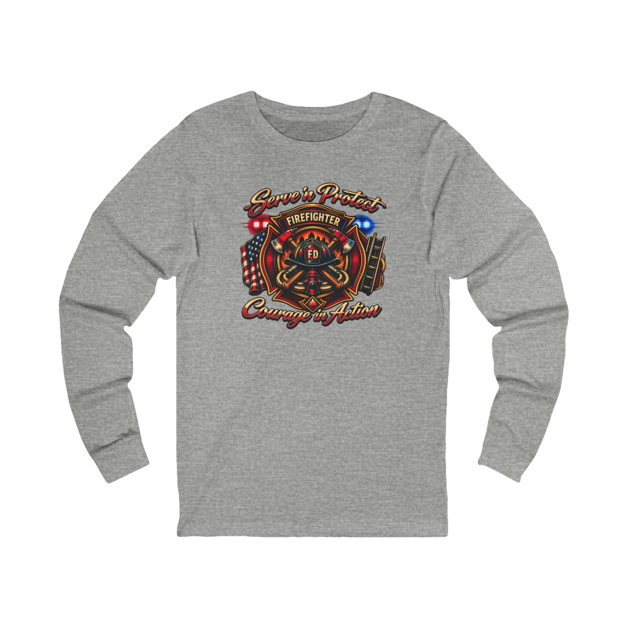 Firefighter Courage & Honor Long Sleeve Tee