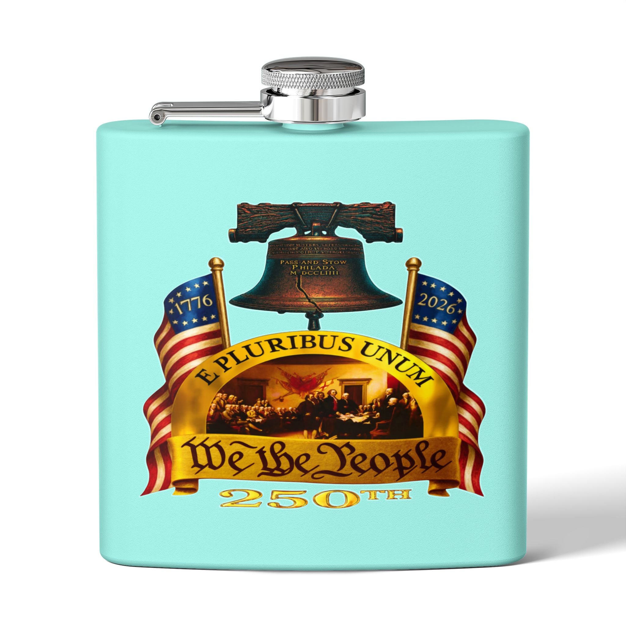 "We the People" Stainless Steel 6oz Flask