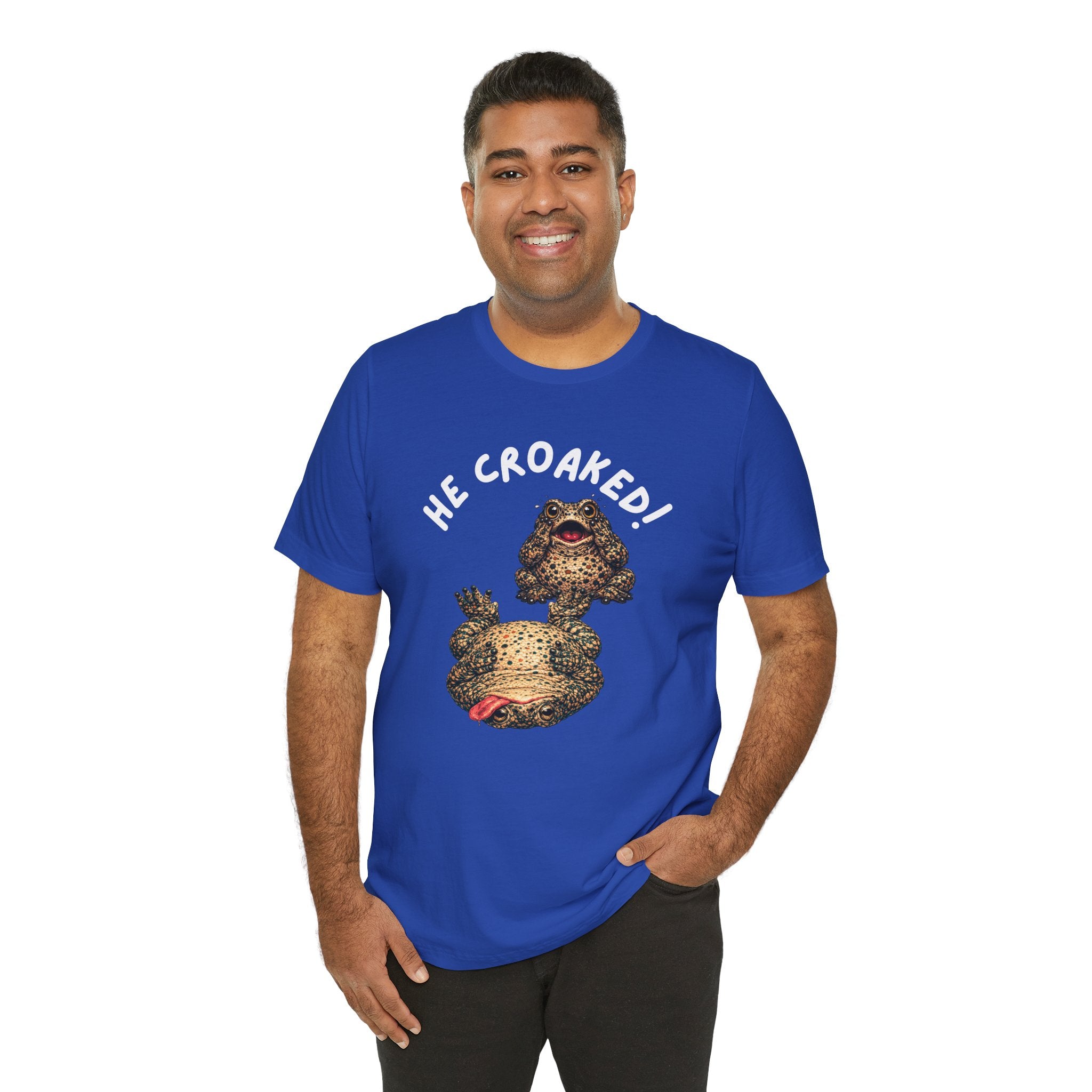 He Croaked! Frog Graphic Tee – Funny Toad Illustration Shirt