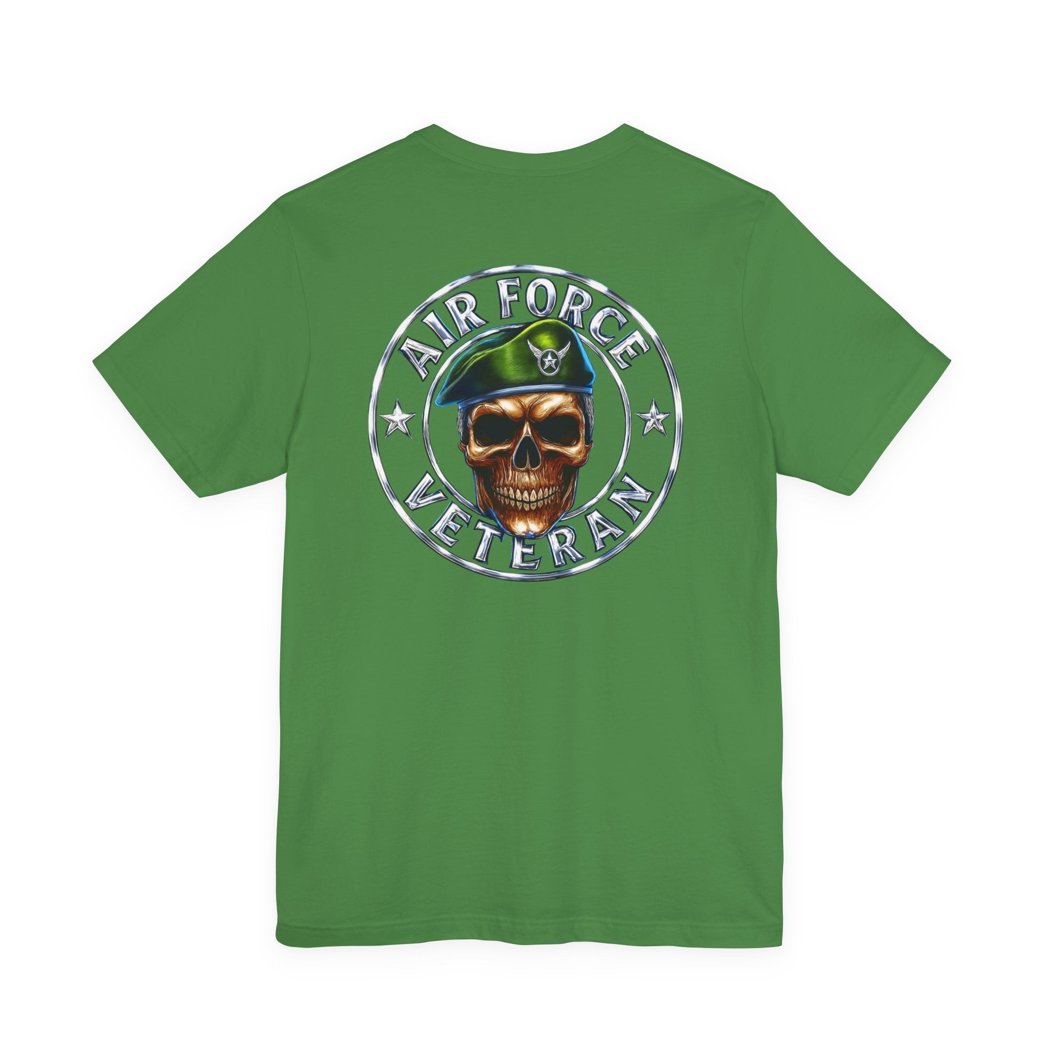 Air Force Veteran Skull Tee – Military Tribute Short Sleeve Shirt