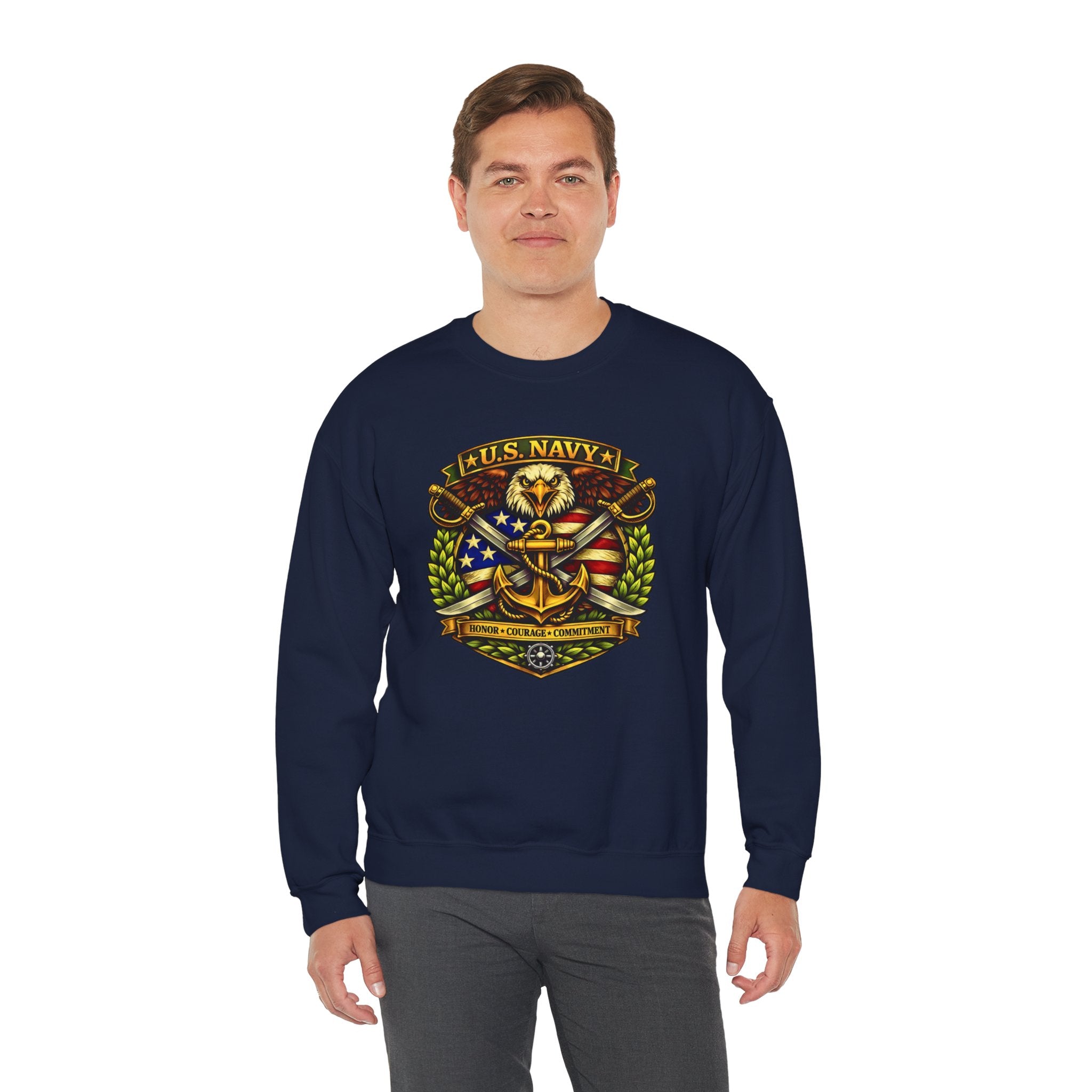 U.S. Navy Honor, Courage, Commitment Crewneck Sweatshirt