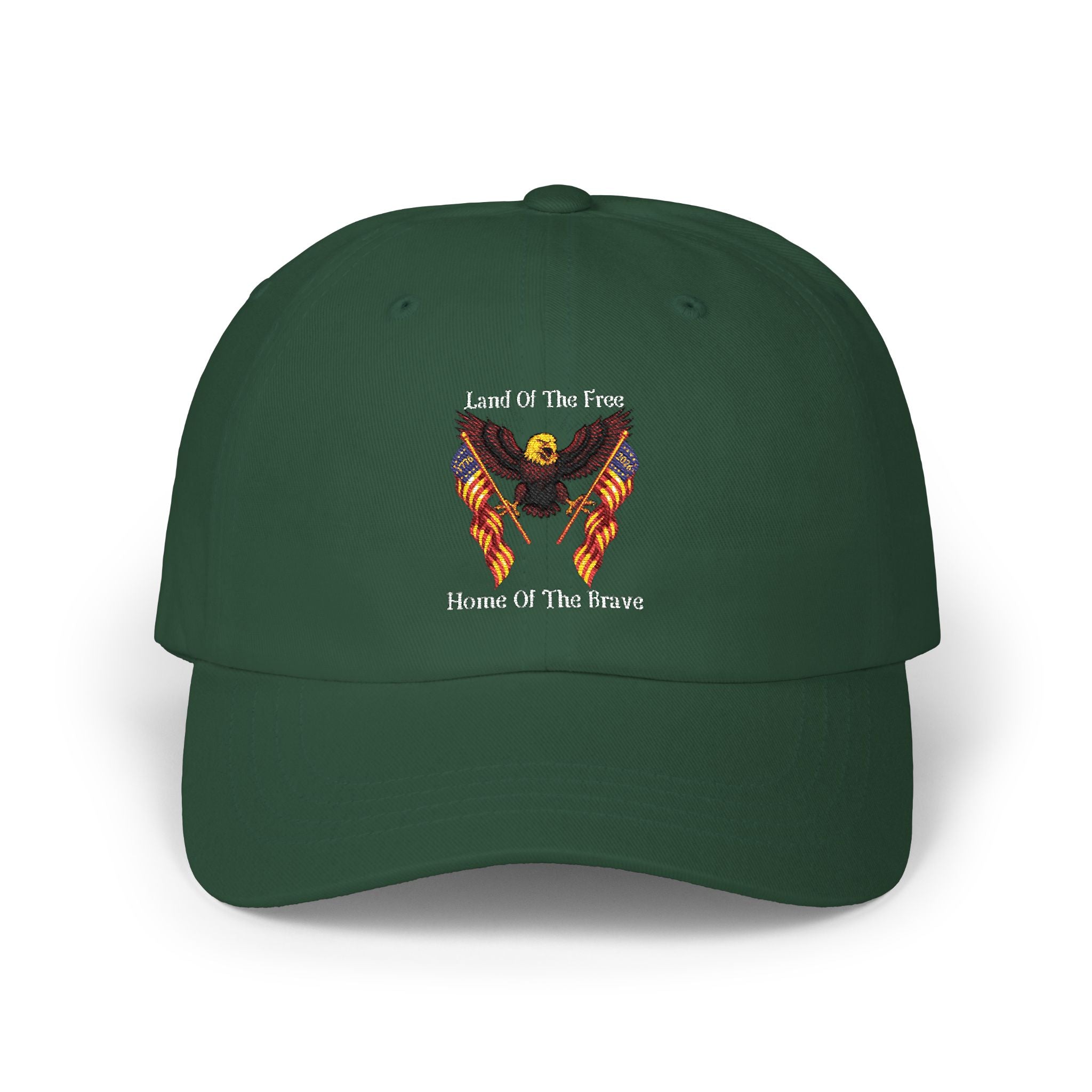 Land Of The Free Classic Dad Cap — Patriotic Eagle Embroidered Baseball Hat