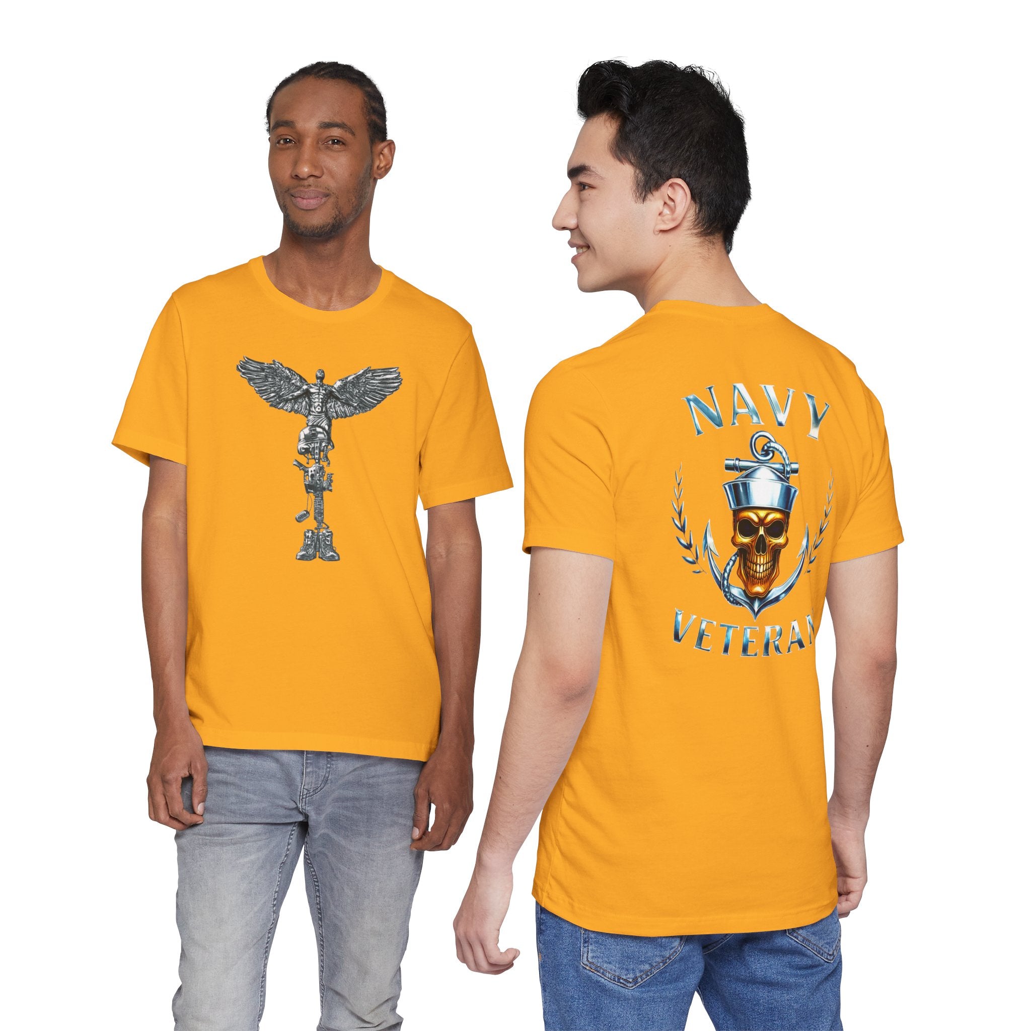 Navy Veteran Skull Anchor T‑Shirt