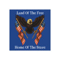 Land of the Free Home of the Brave Square Magnet