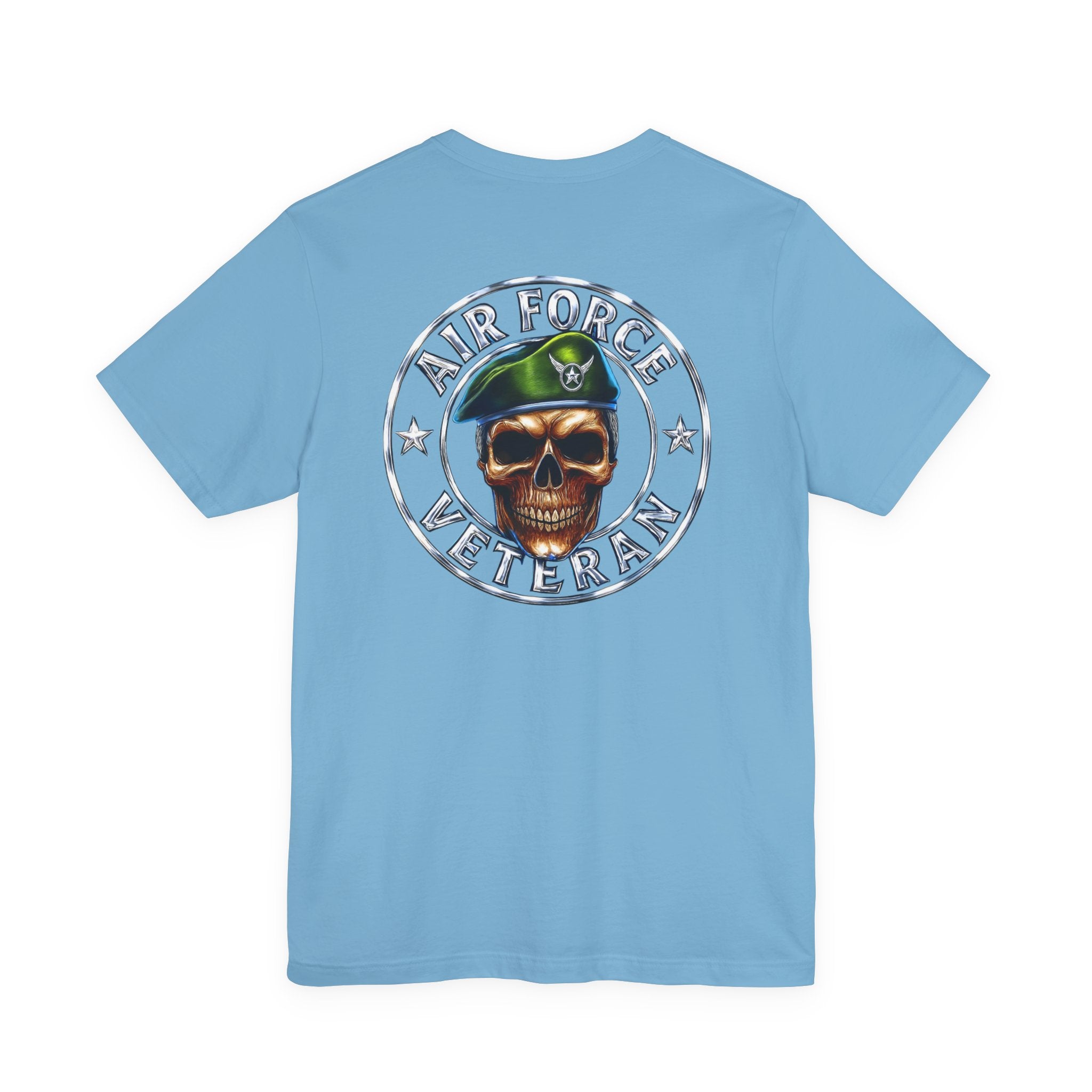 Air Force Veteran Skull Tee – Military Tribute Short Sleeve Shirt