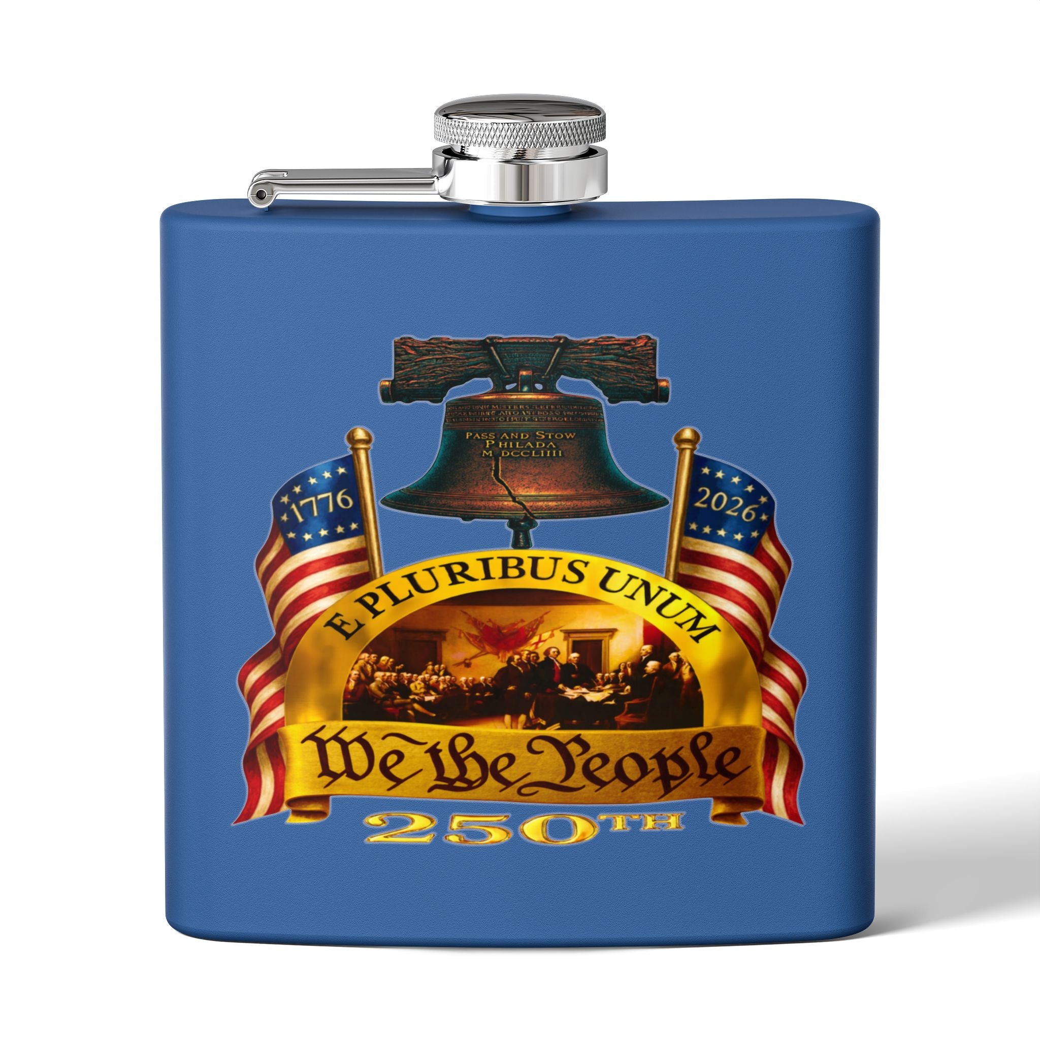 "We the People" Stainless Steel 6oz Flask