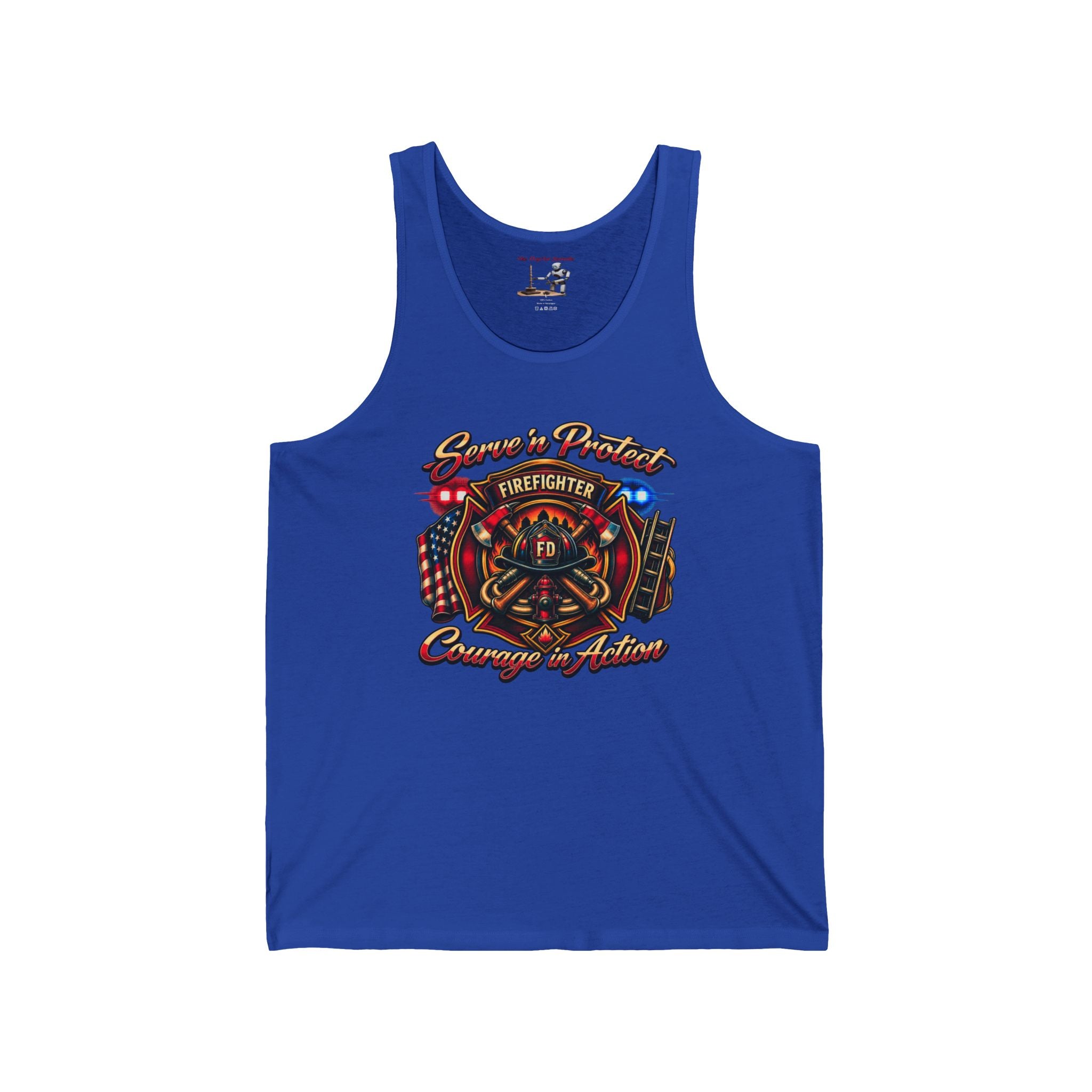 Firefighter Courage In Action Tank Top