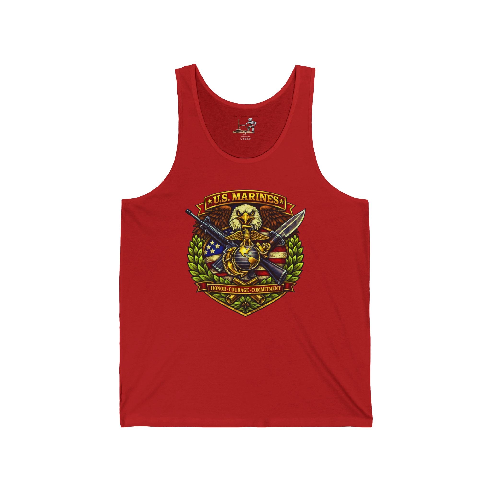 US Marines Honor, Courage, Commitment Tank Top