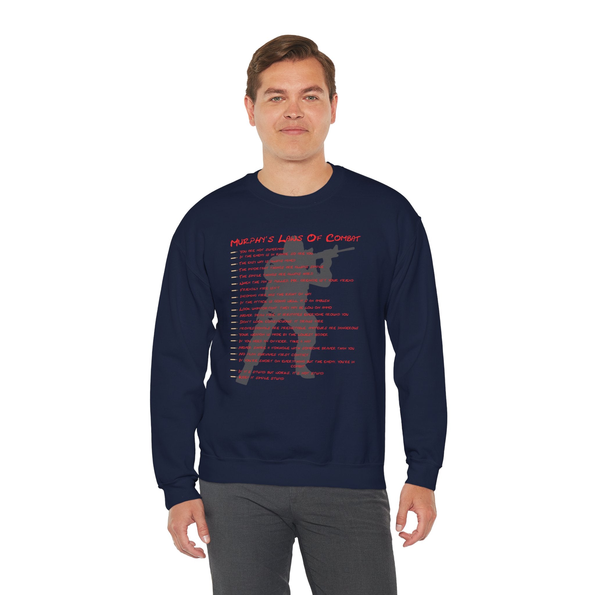 Murphys Laws Of Combat Crewneck Sweatshirt