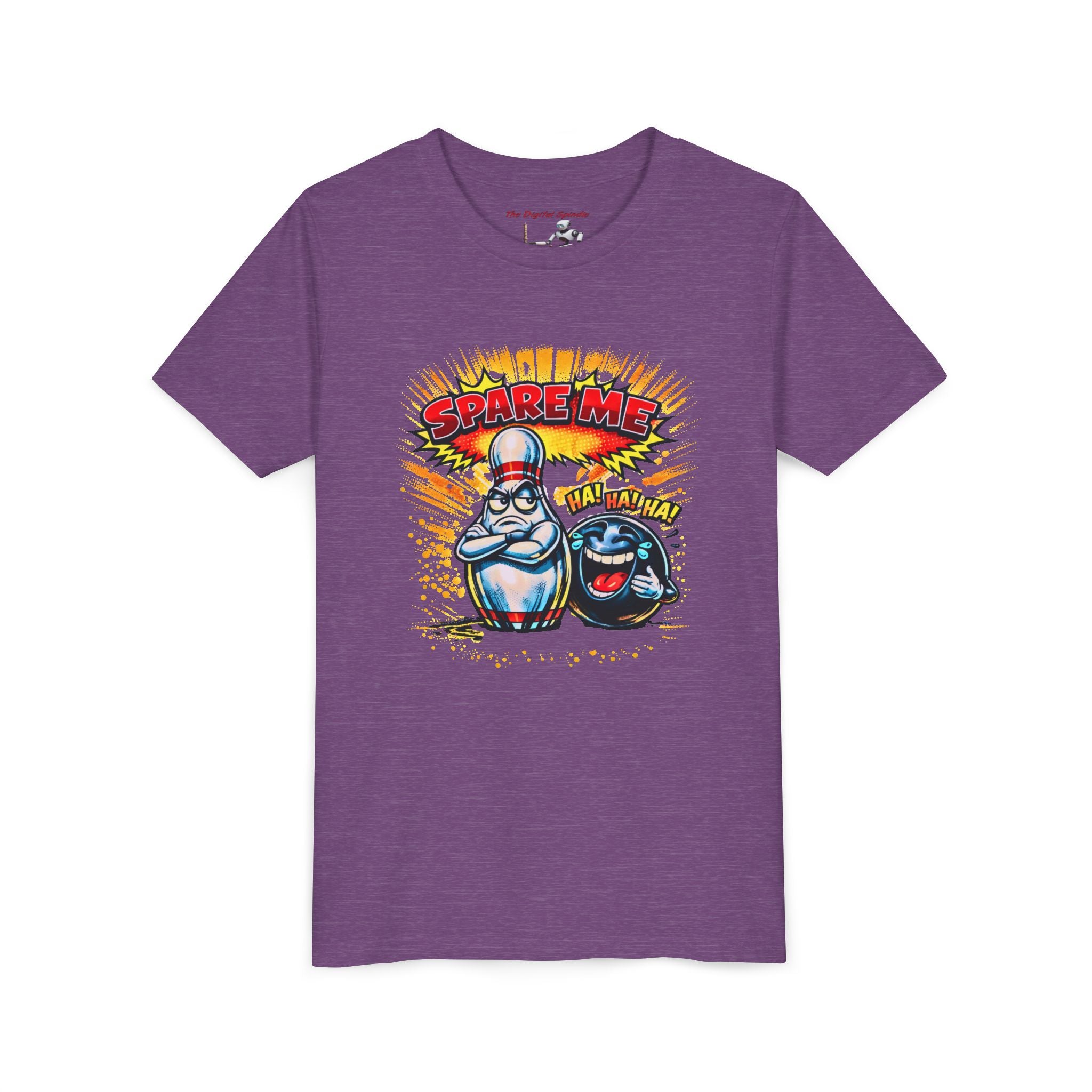 Youth Tee — Funny Bowling 'Spare Me' Graphic Shirt