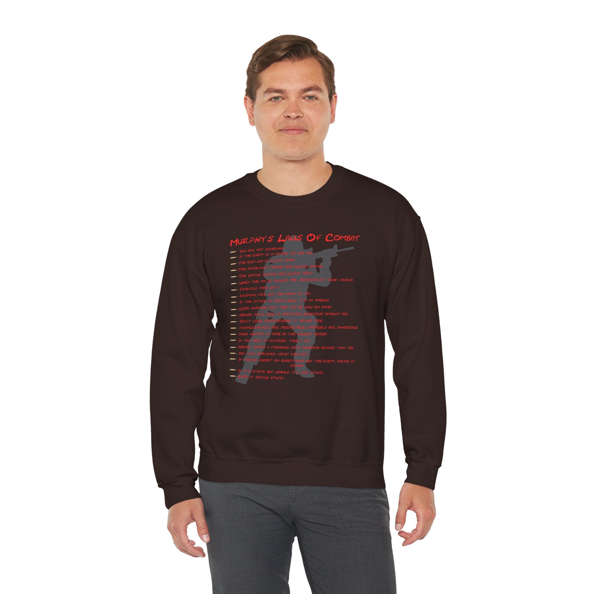 Murphys Laws Of Combat Crewneck Sweatshirt