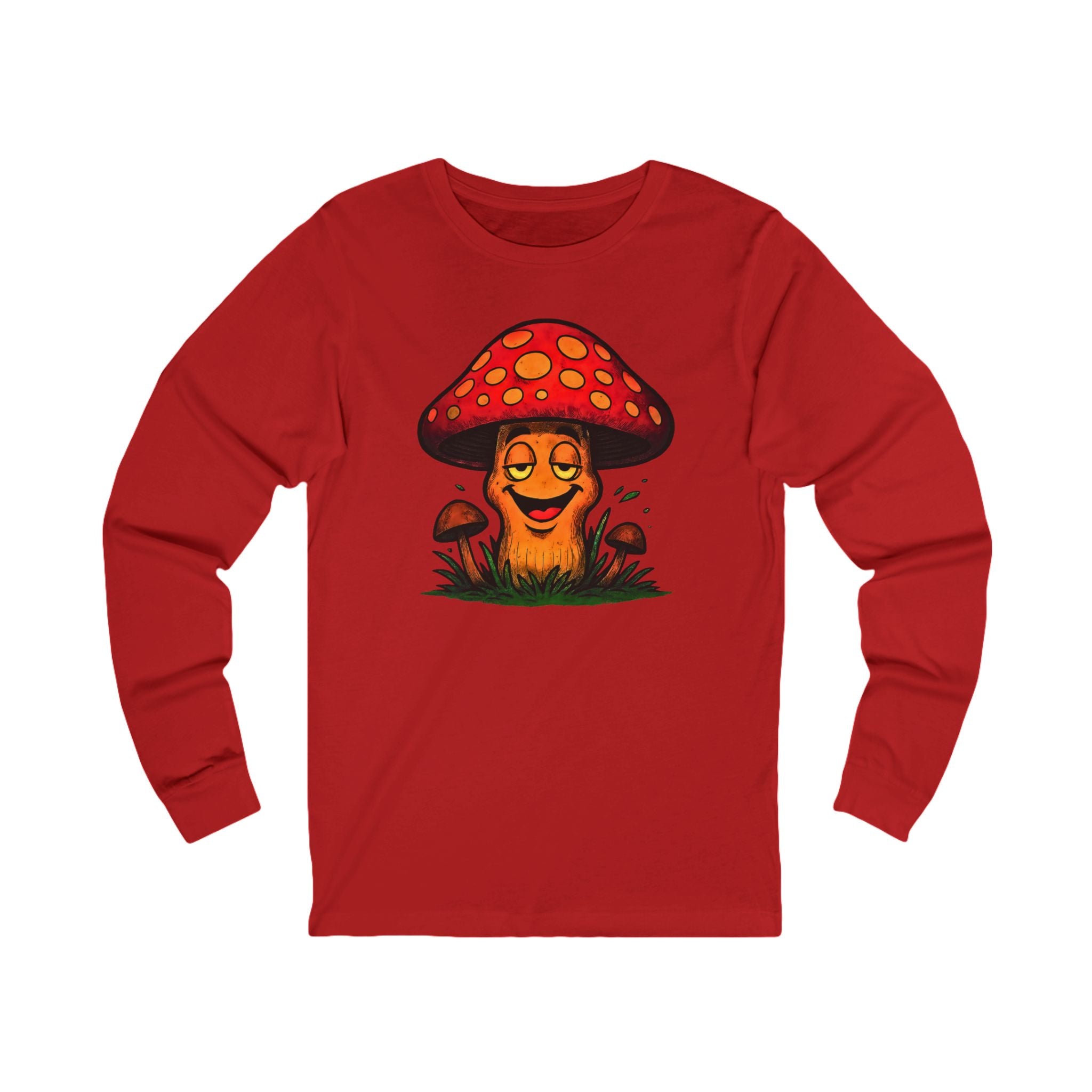 Happy Mushroom Long Sleeve Tee