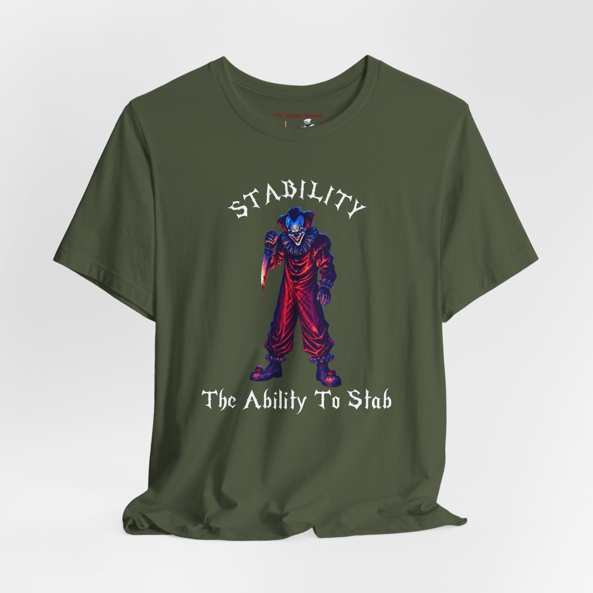 Stability "The Ability to Stab" Dark Fantasy Villain Graphic T-Shirt
