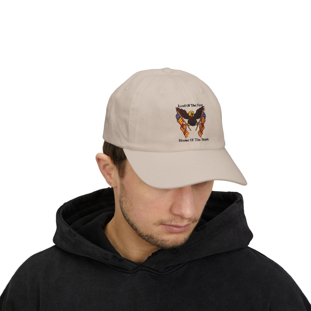 "Land of the Free, Home of the Brave" Dad Cap
