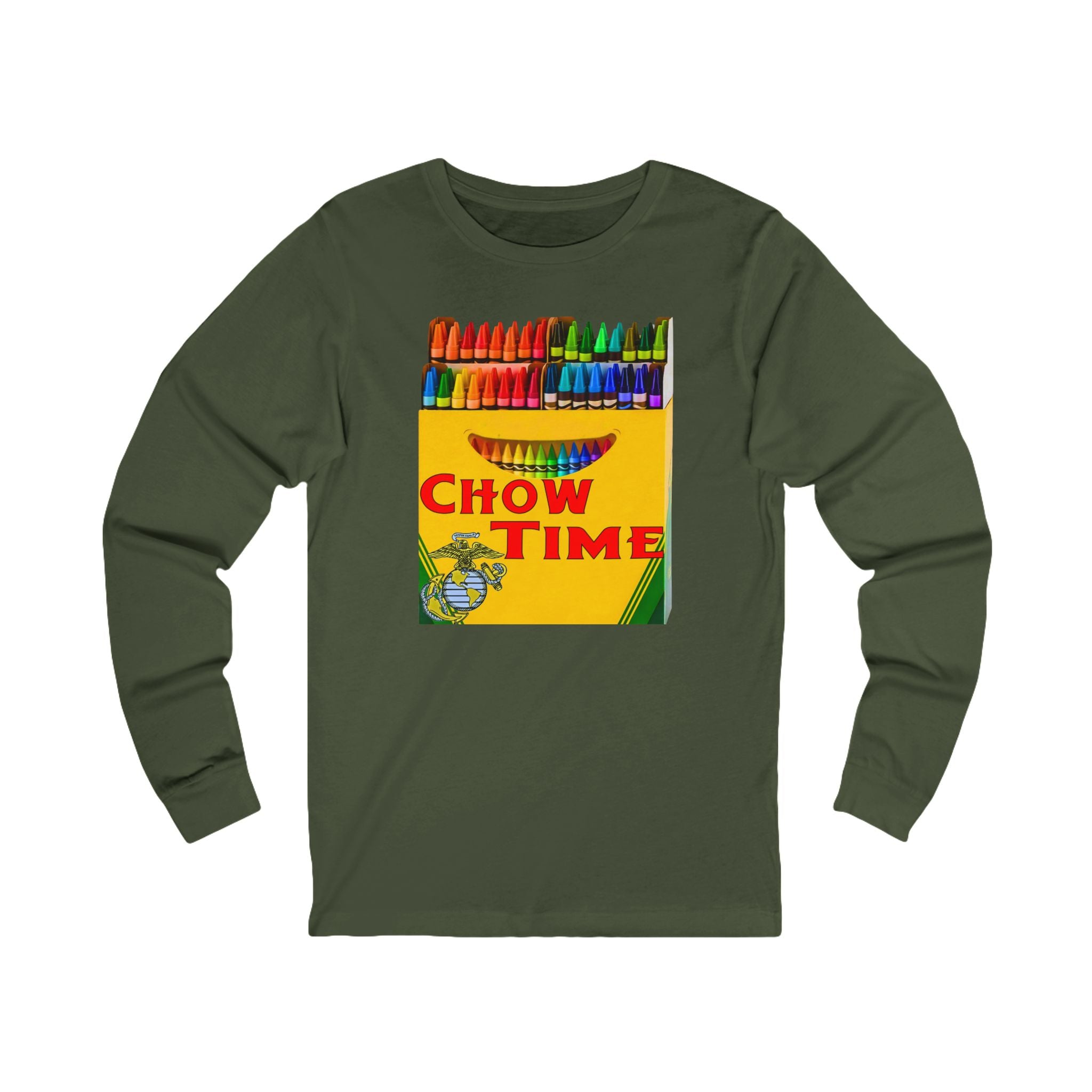 Chow Time Crayon Long Sleeve Tee