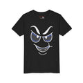 Mischievous Grin Face Graphic Kids Shirt